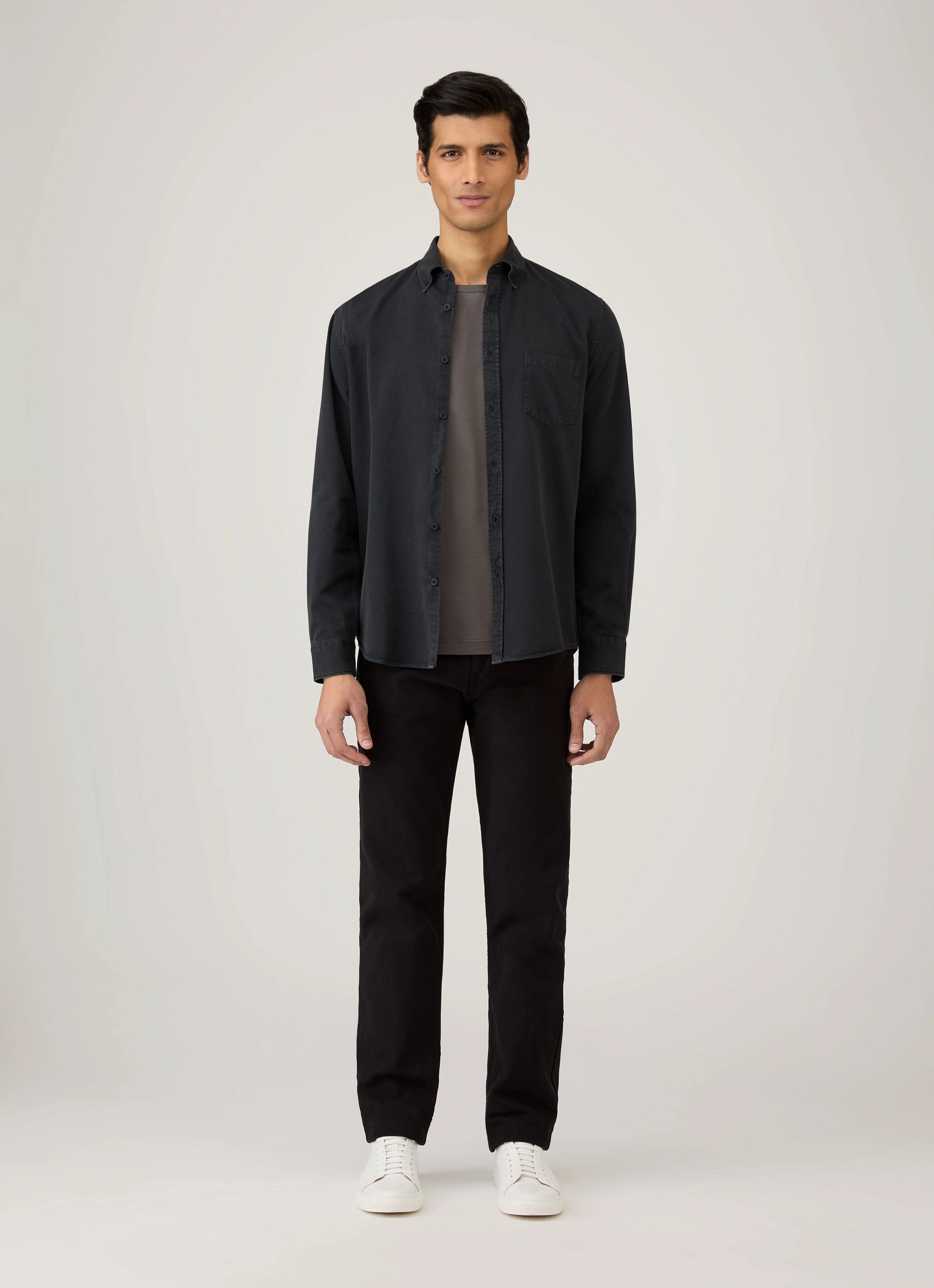 Men's Classic T-shirt in Charcoal Breathable Wear Casual