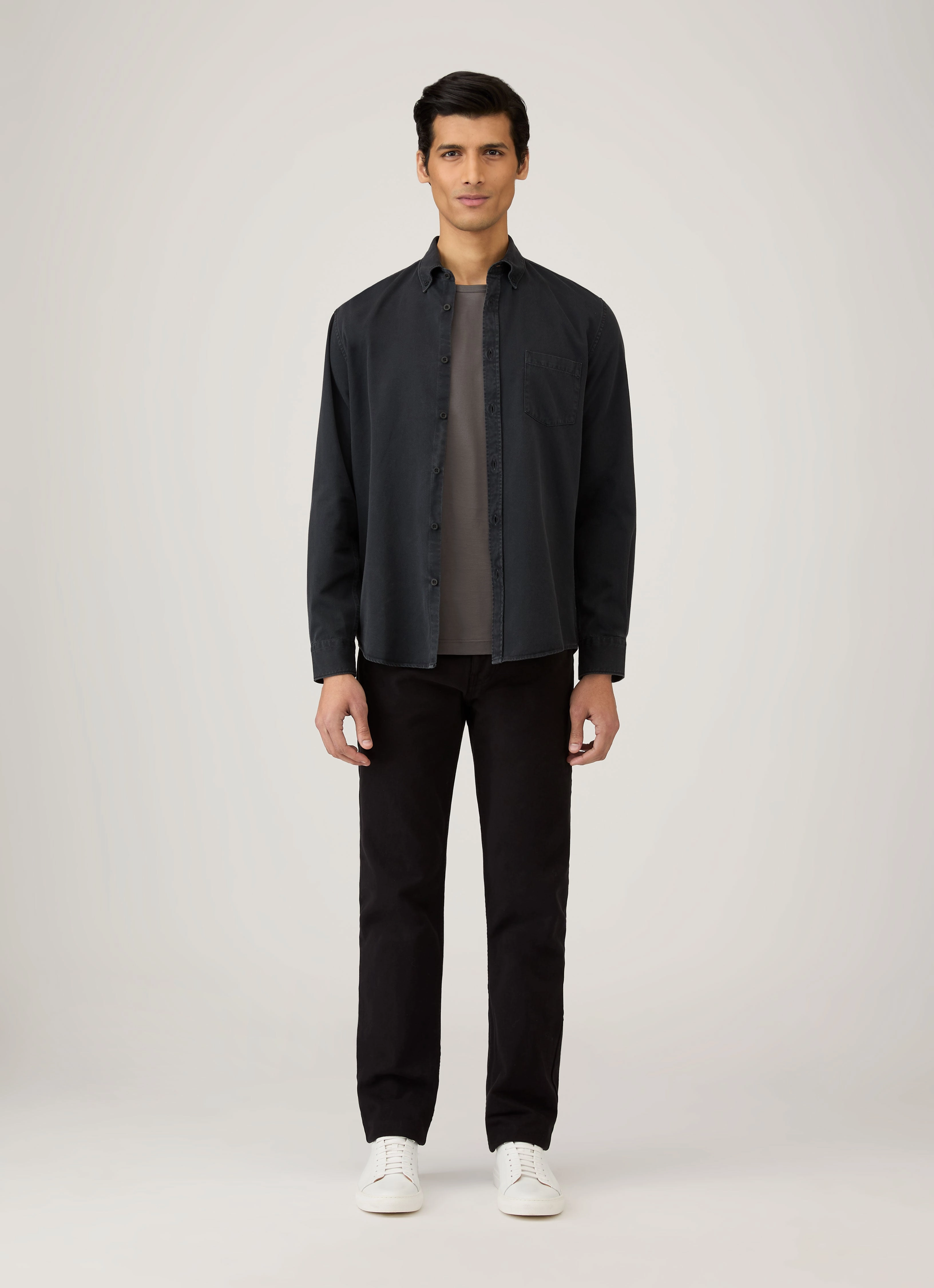 Men's Classic T-shirt in Charcoal Breathable Wear Casual