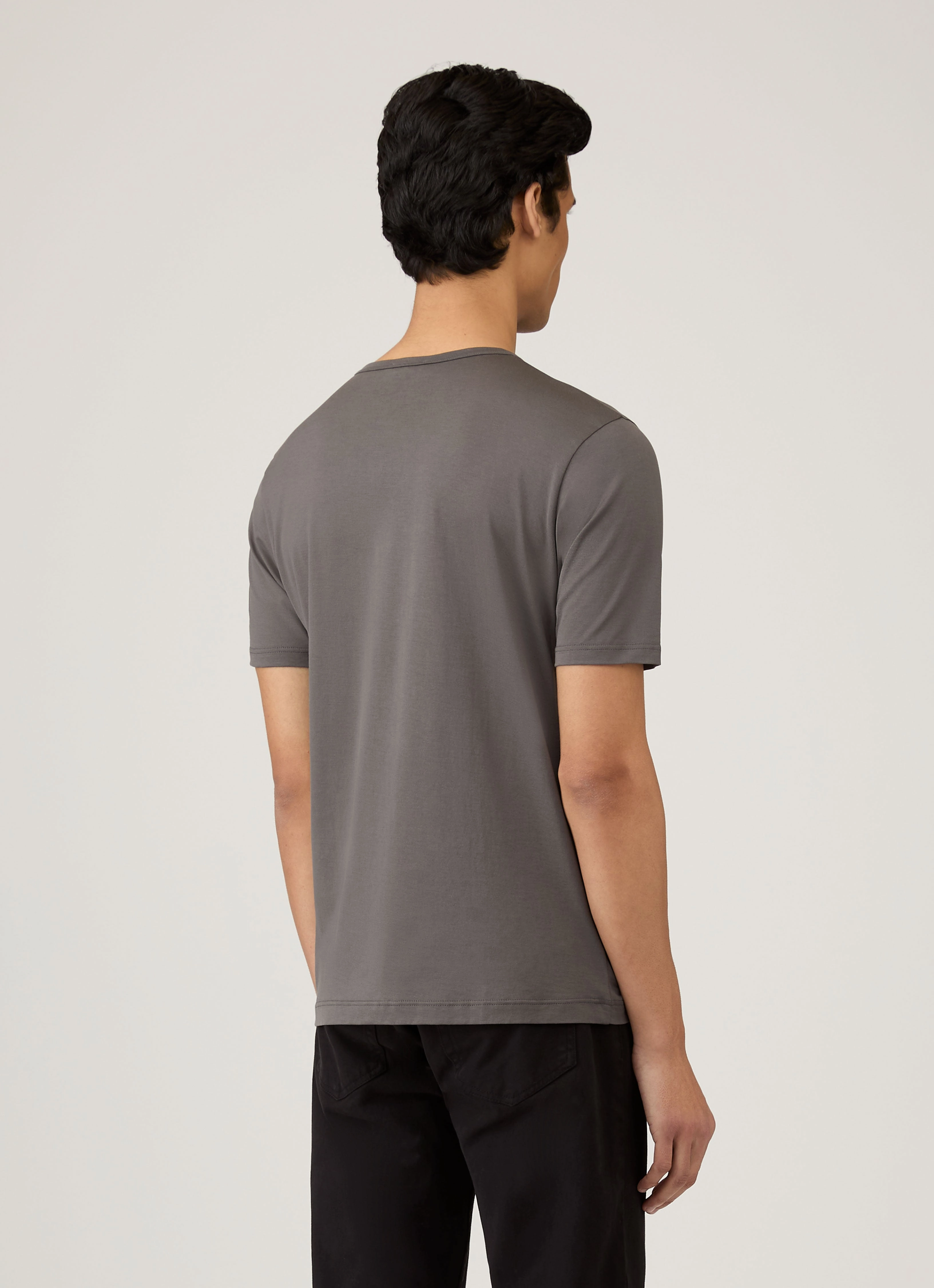 Men's Classic T-shirt in Charcoal Breathable Wear Casual