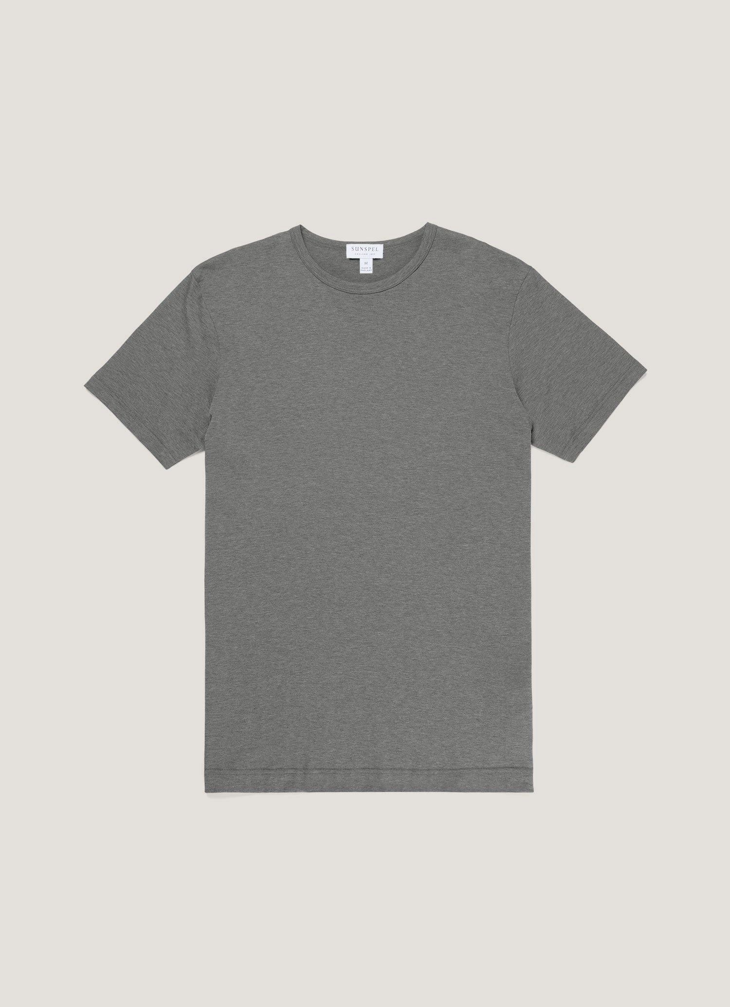 Men's Classic T-shirt in Charcoal Melange Clean Cut