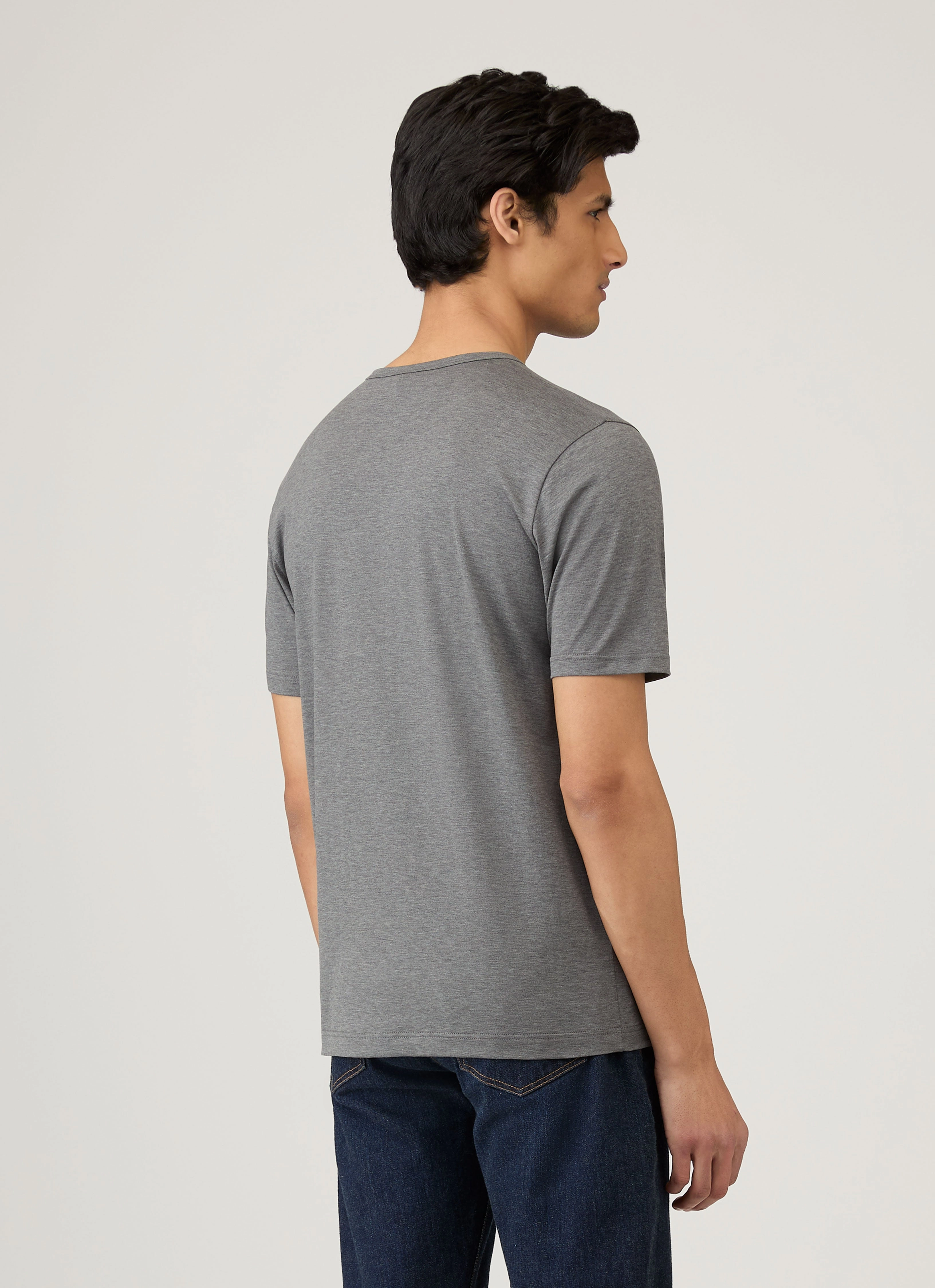 Men's Classic T-shirt in Charcoal Melange Active Choice