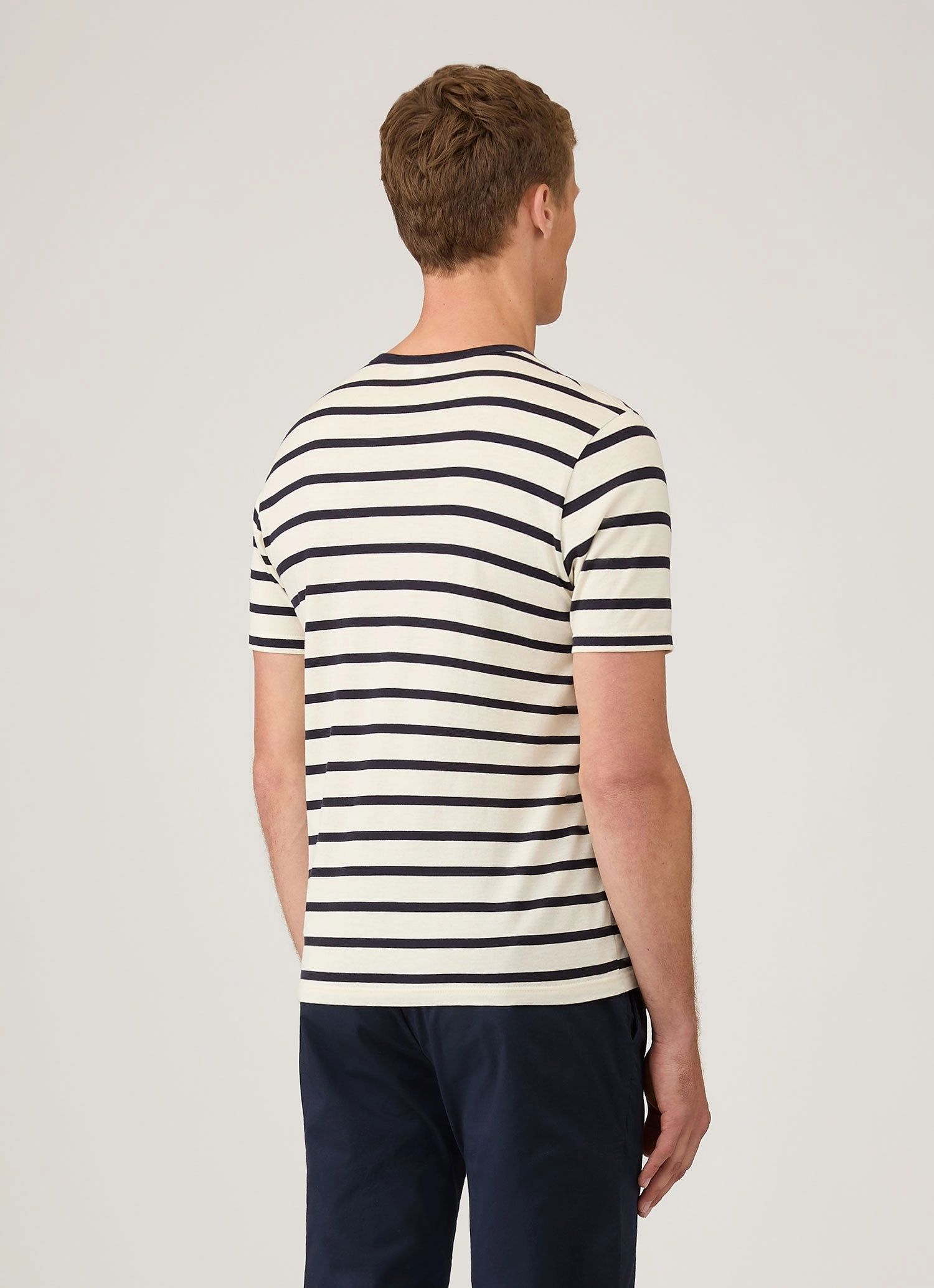 Men's Classic T-shirt in Ecru/Navy Breton Stripe Classic Gear