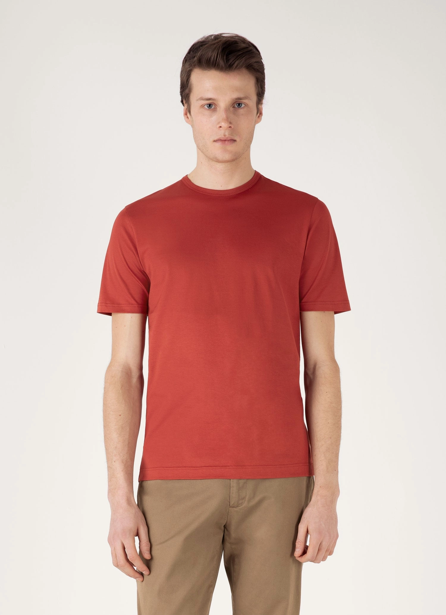 Men's Classic T-shirt in Garnet Red Flexible Fit