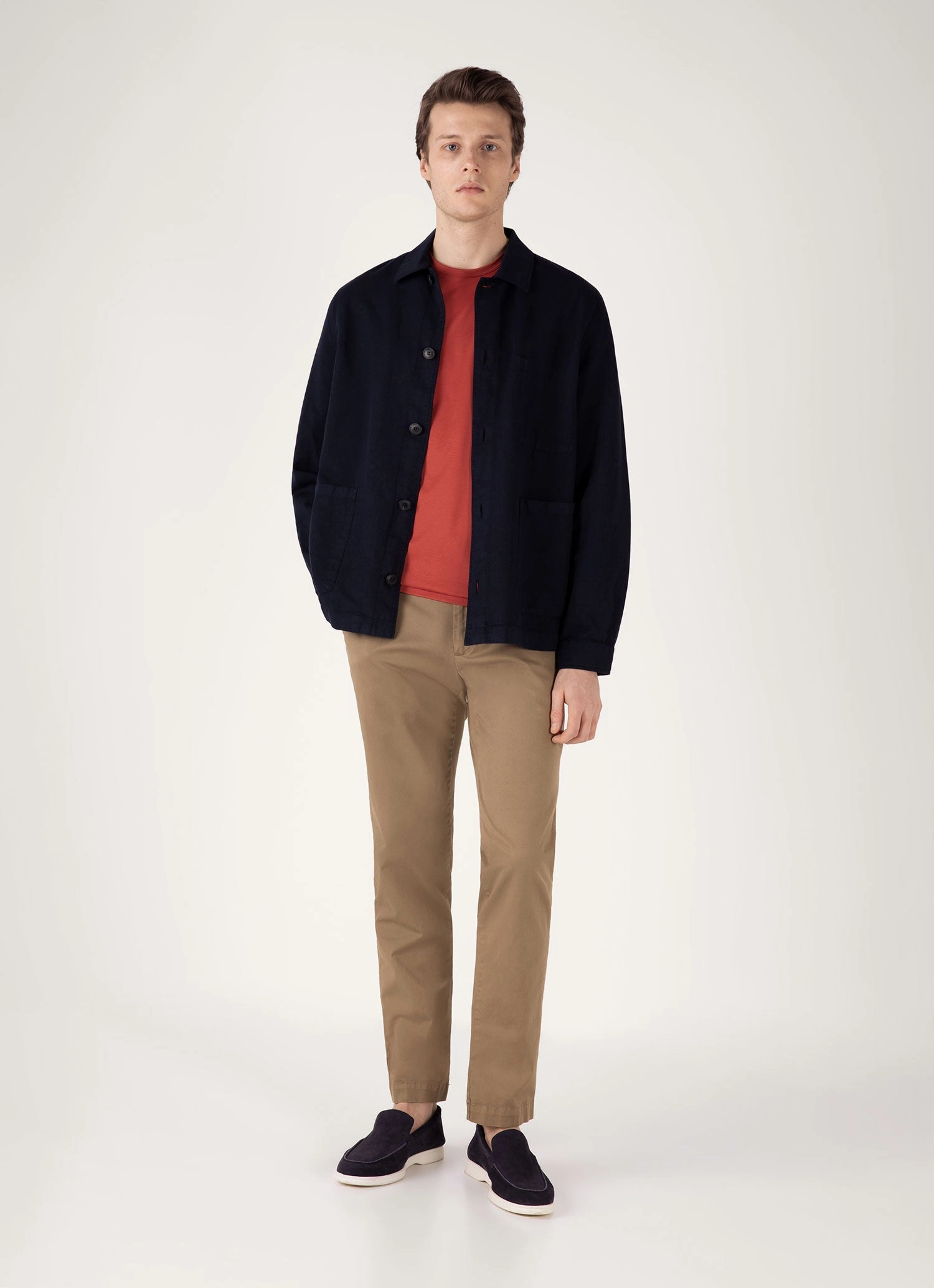 Men's Classic T-shirt in Garnet Red Flexible Fit