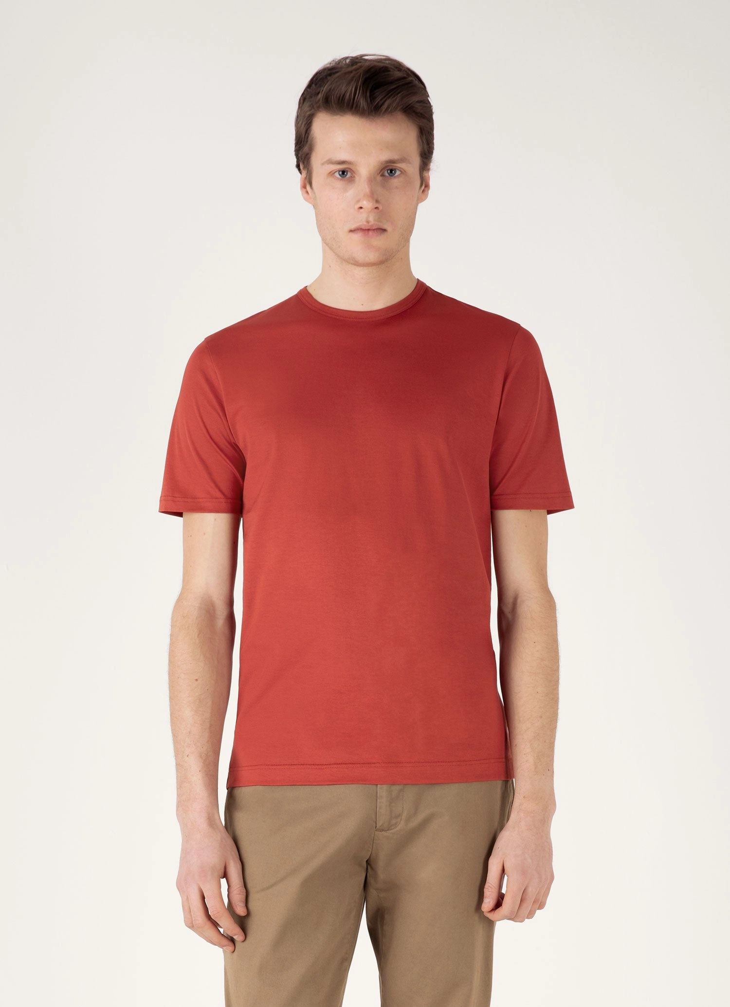 Men's Classic T-shirt in Garnet Red Flexible Fit