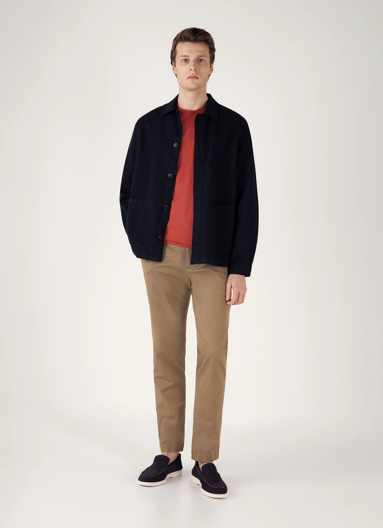 Men's Classic T-shirt in Garnet Red Flexible Fit