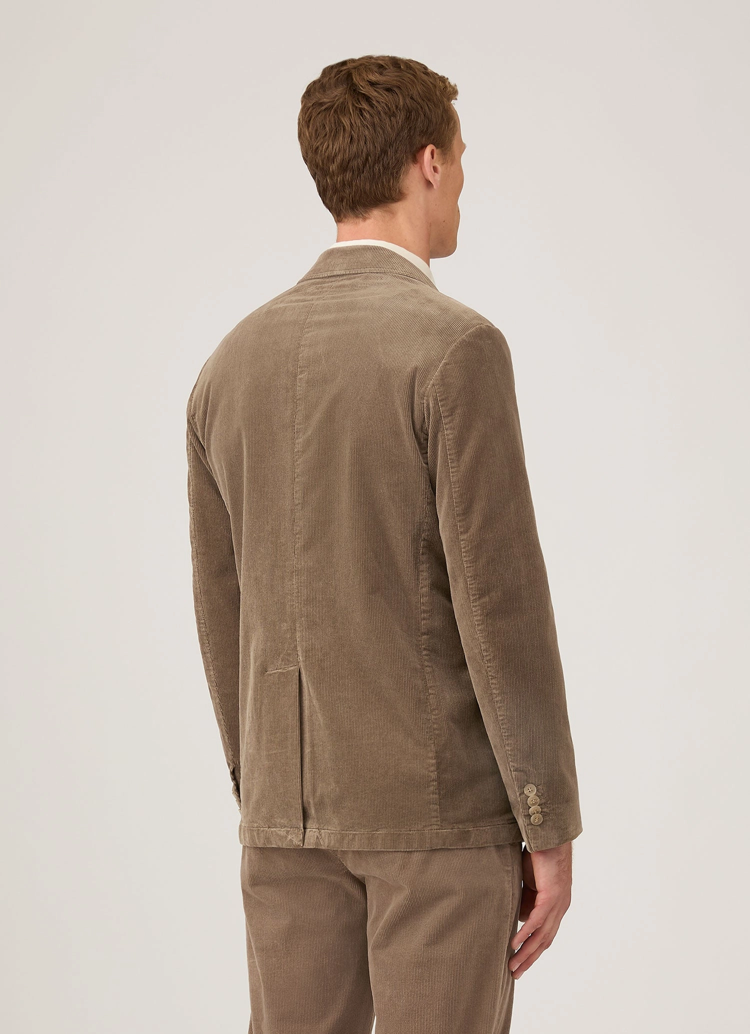 Men's Corduroy Blazer in Bark Casual Layering
