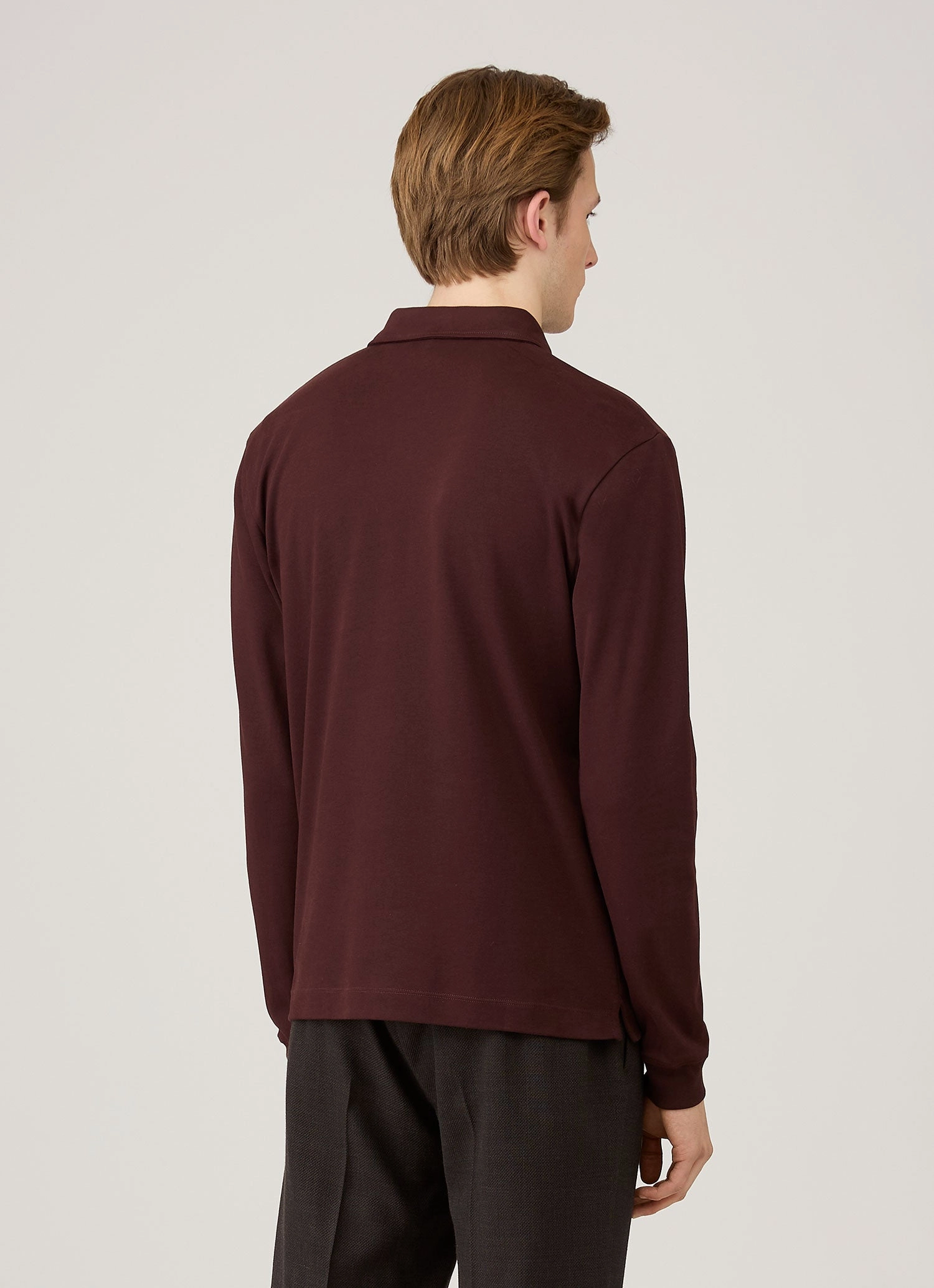 Men's Heavyweight Rugby Polo Shirt in Bakelite Essential Style