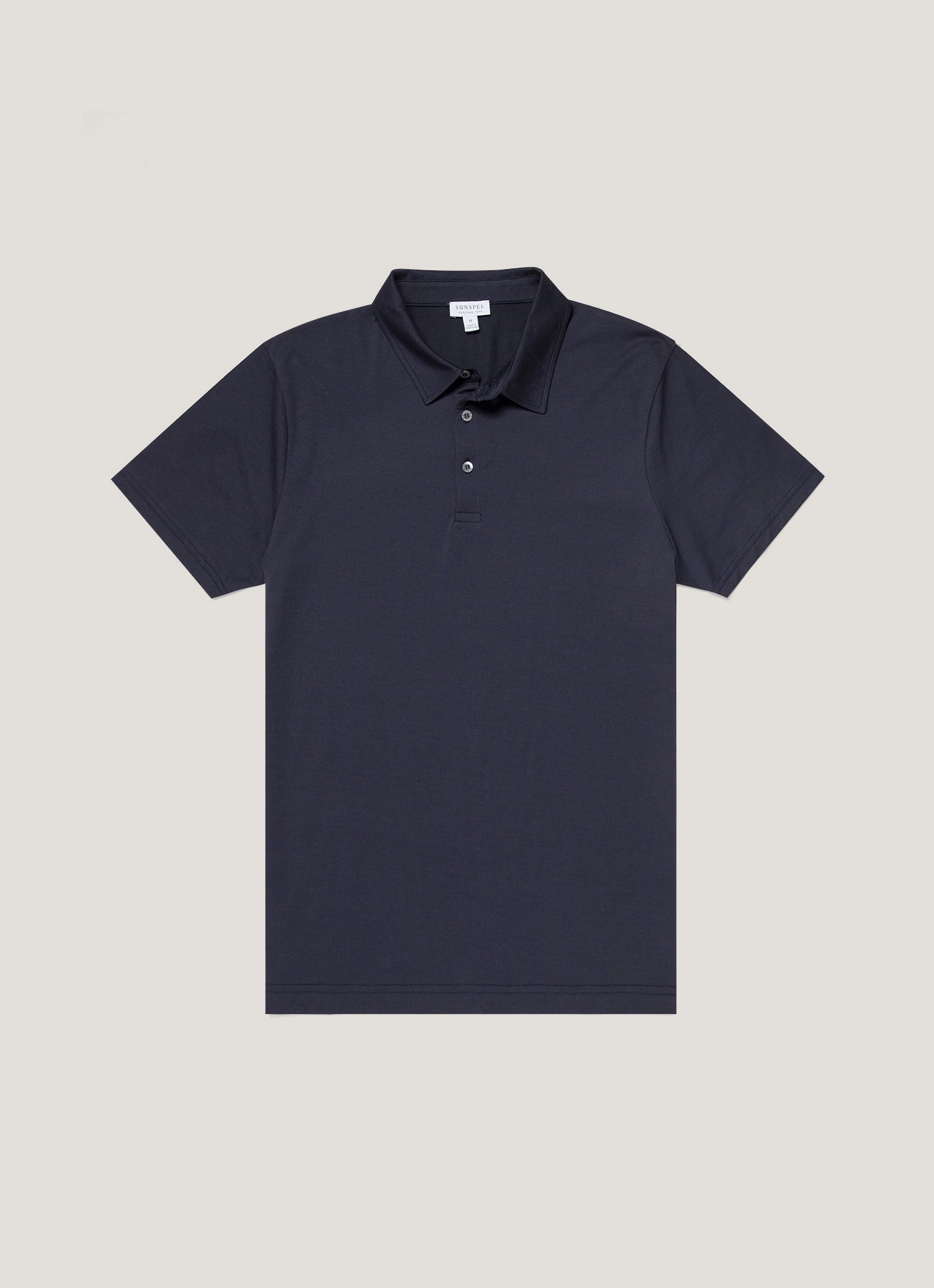 Minimal Look Men's Jersey Classic Polo Shirt in Navy