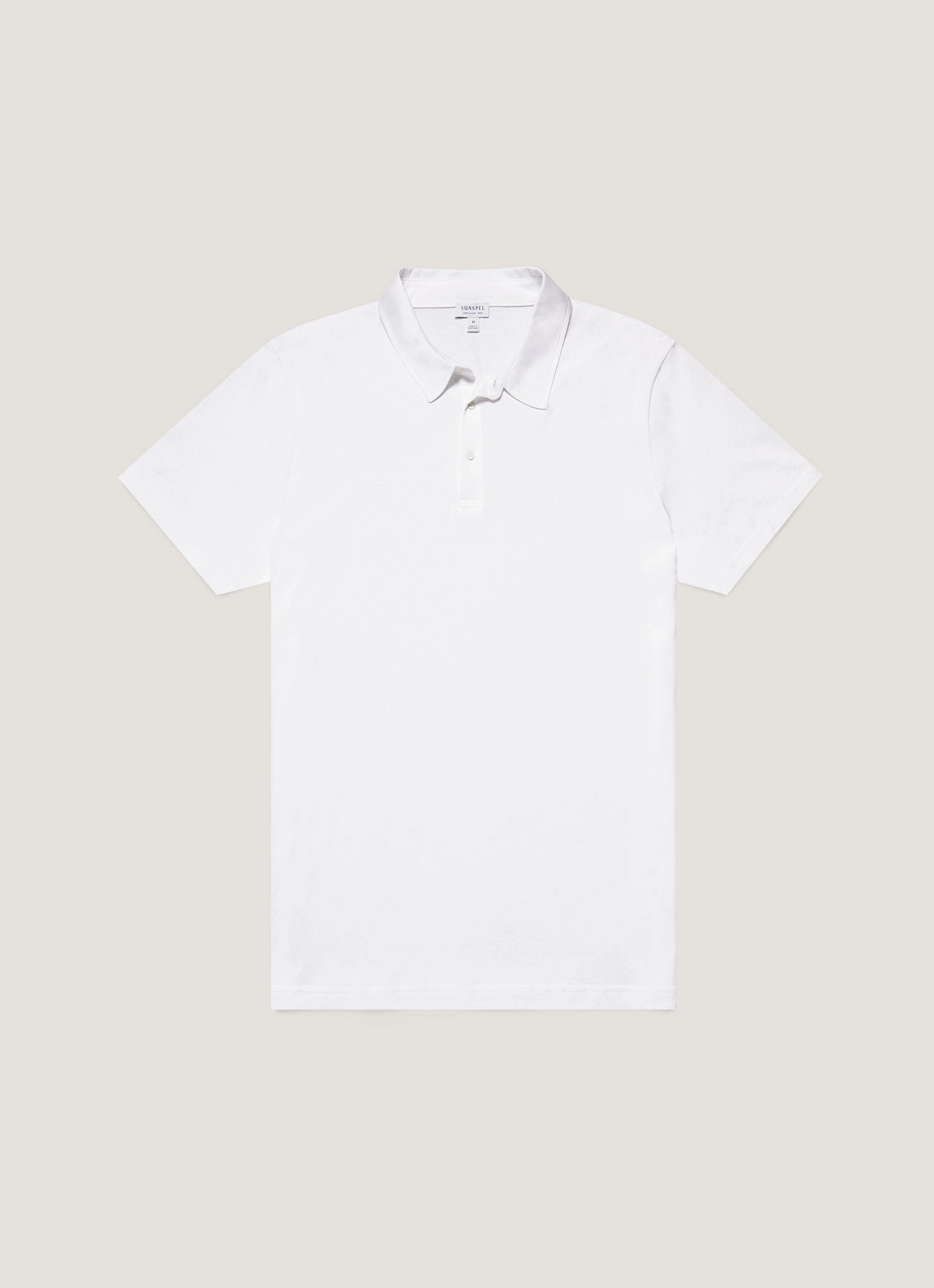 Modern Aura Men's Jersey Classic Polo Shirt in White