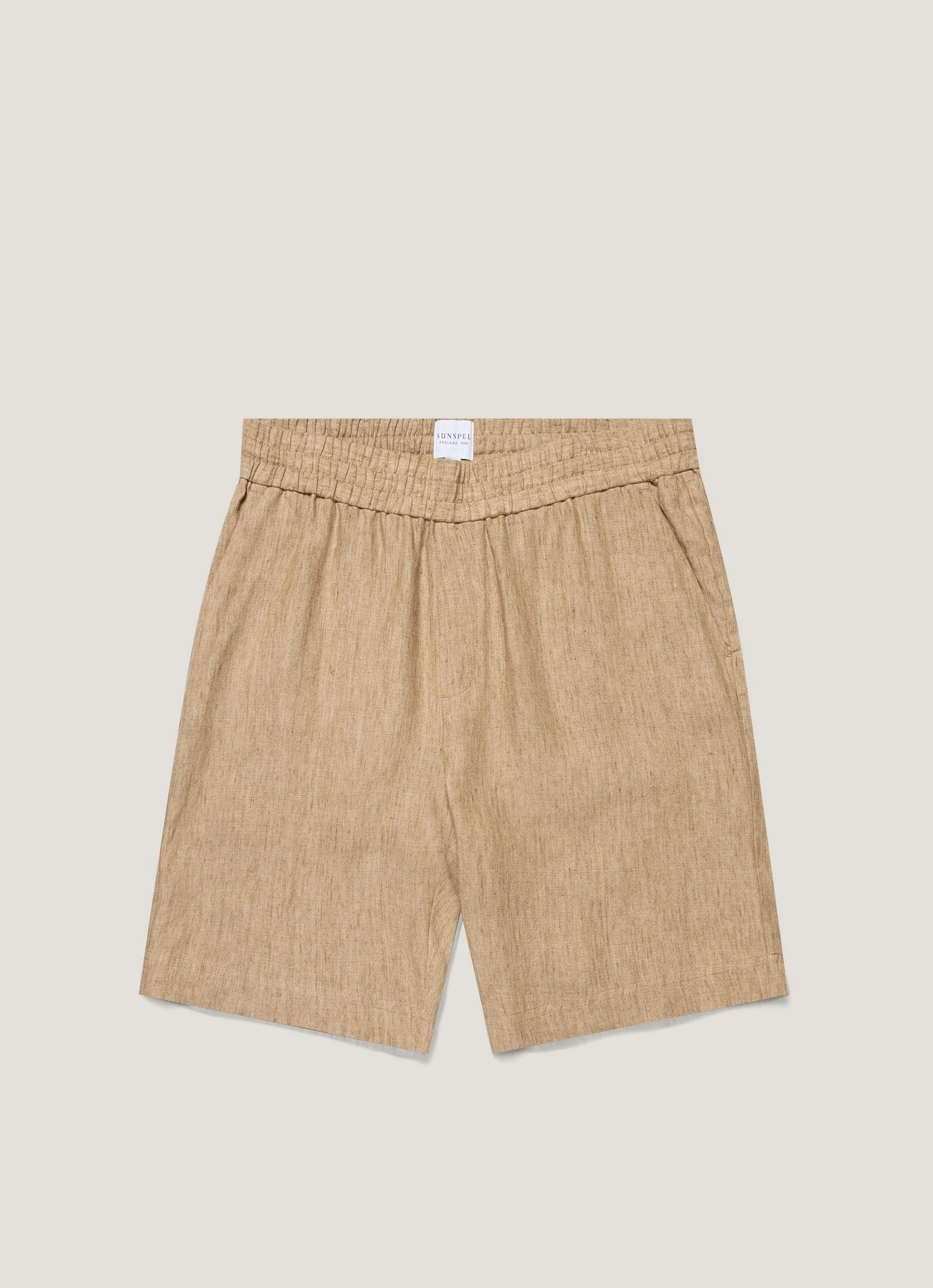 Premium shorts for outdoor use Flexible-fit shorts Men's Linen Drawstring Short in Dune Melange