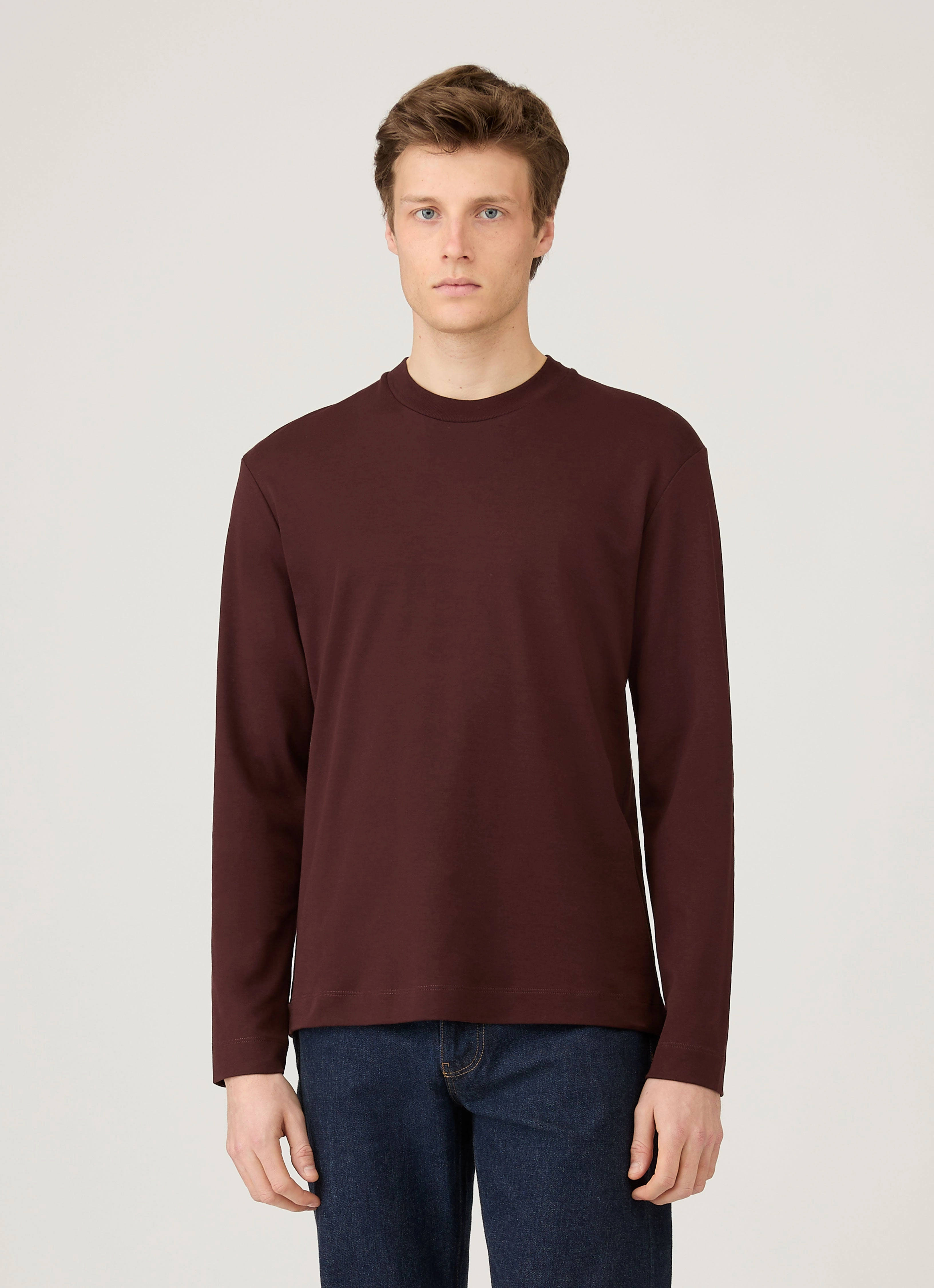 Men's Long Sleeve Heavyweight T-shirt in Bakelite Everyday Vibes