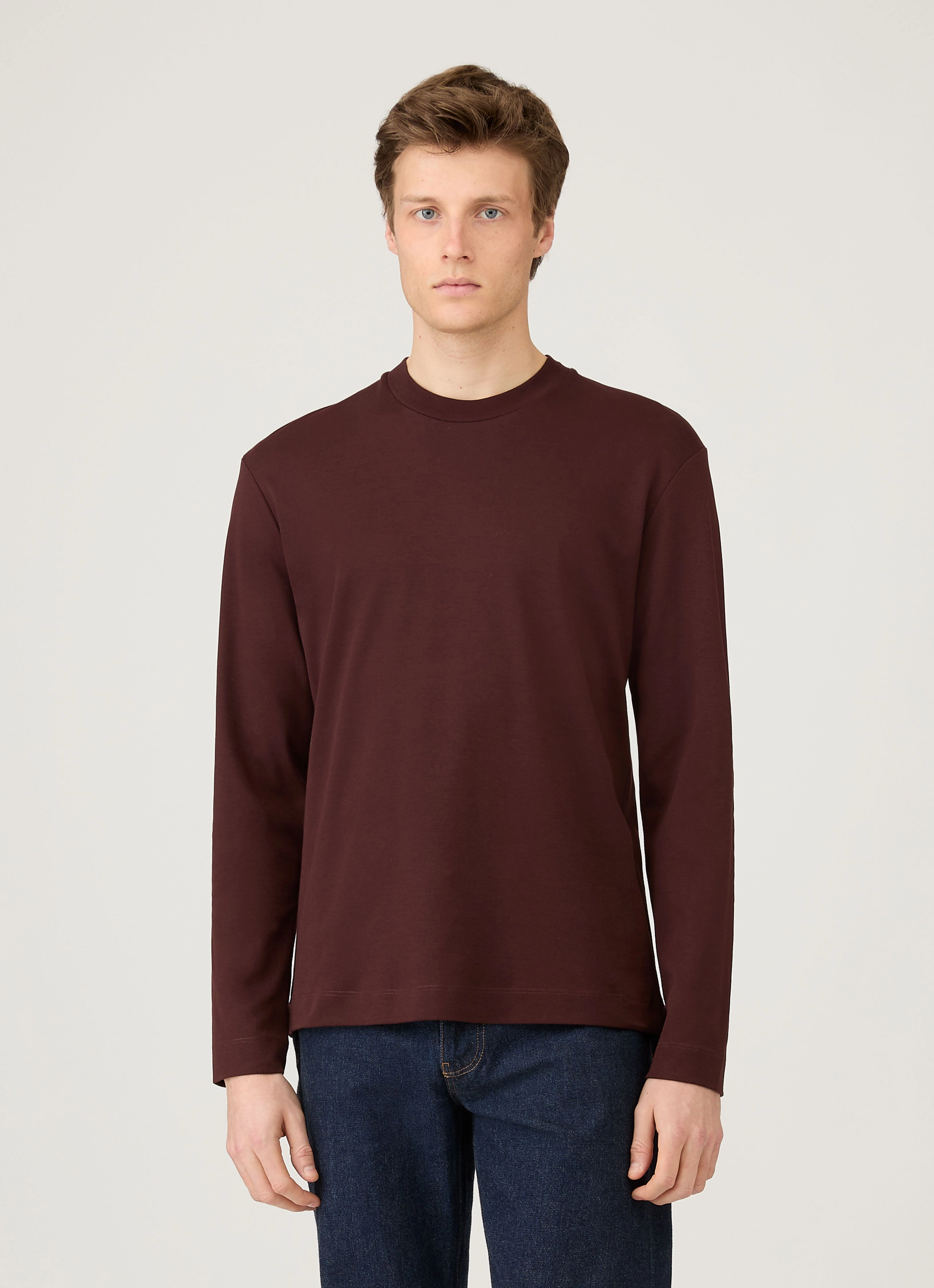 Men's Long Sleeve Heavyweight T-shirt in Bakelite Everyday Vibes