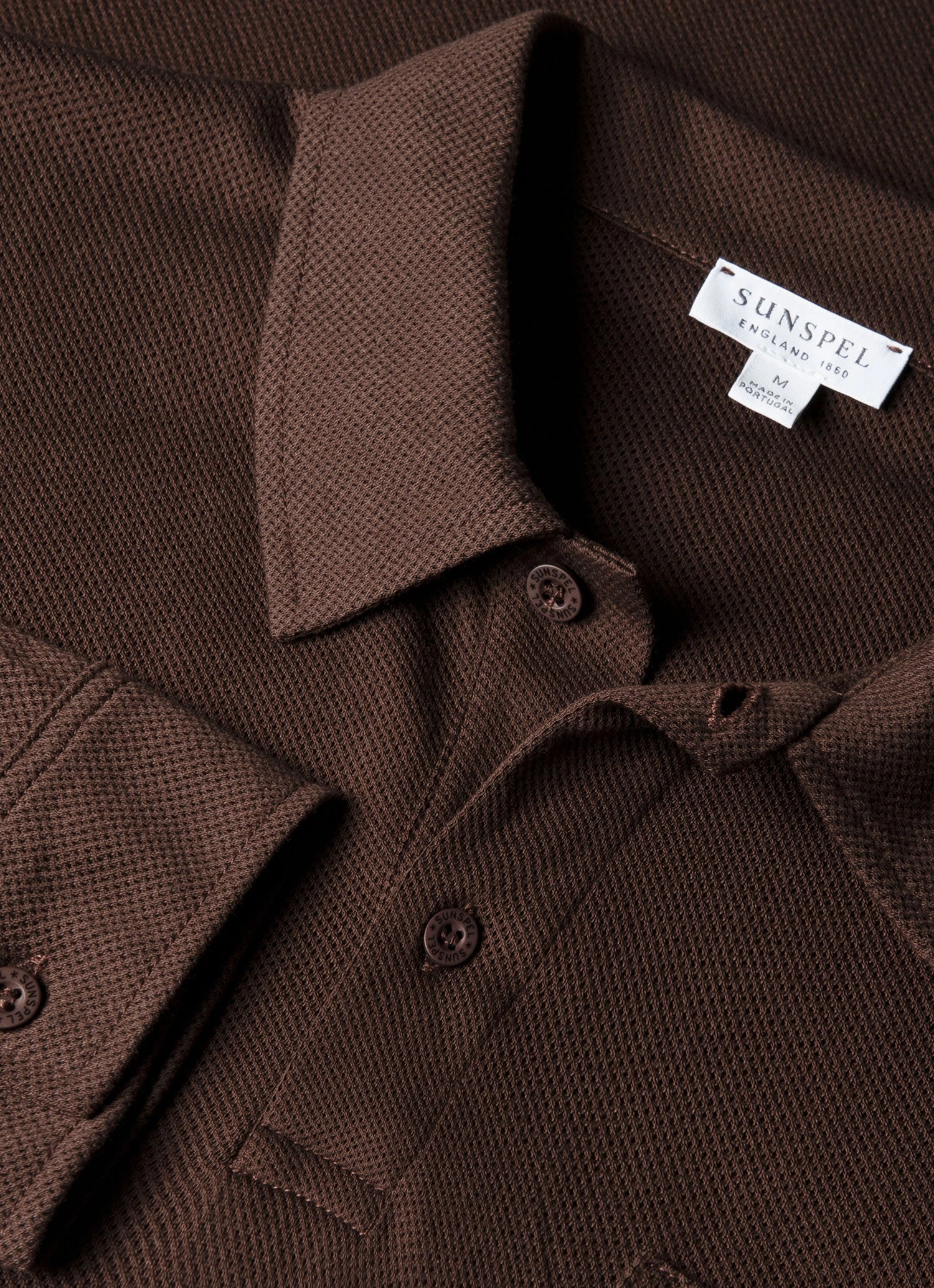 Men's Long Sleeve Riviera Polo Shirt in Bakelite Durable Profile