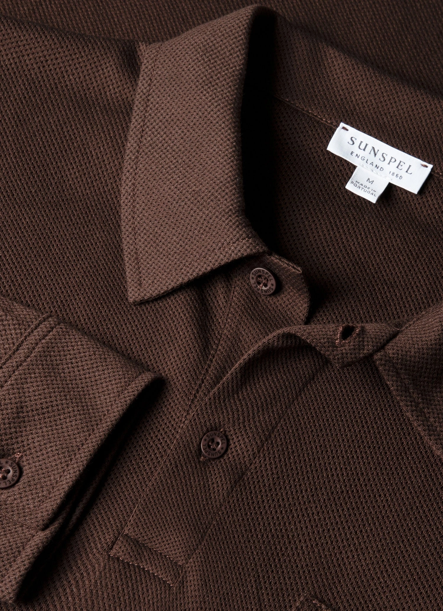 Men's Long Sleeve Riviera Polo Shirt in Bakelite Durable Profile