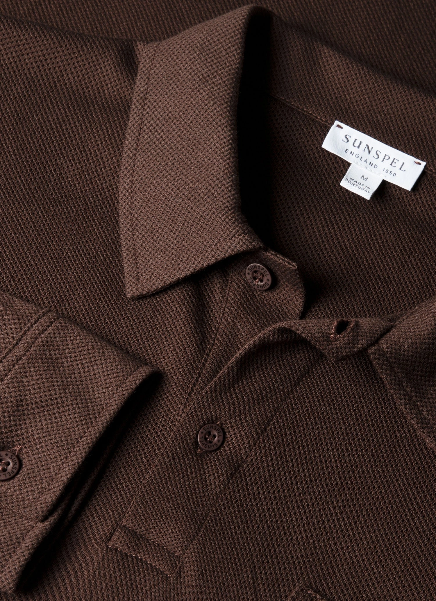 Men's Long Sleeve Riviera Polo Shirt in Bakelite Durable Profile