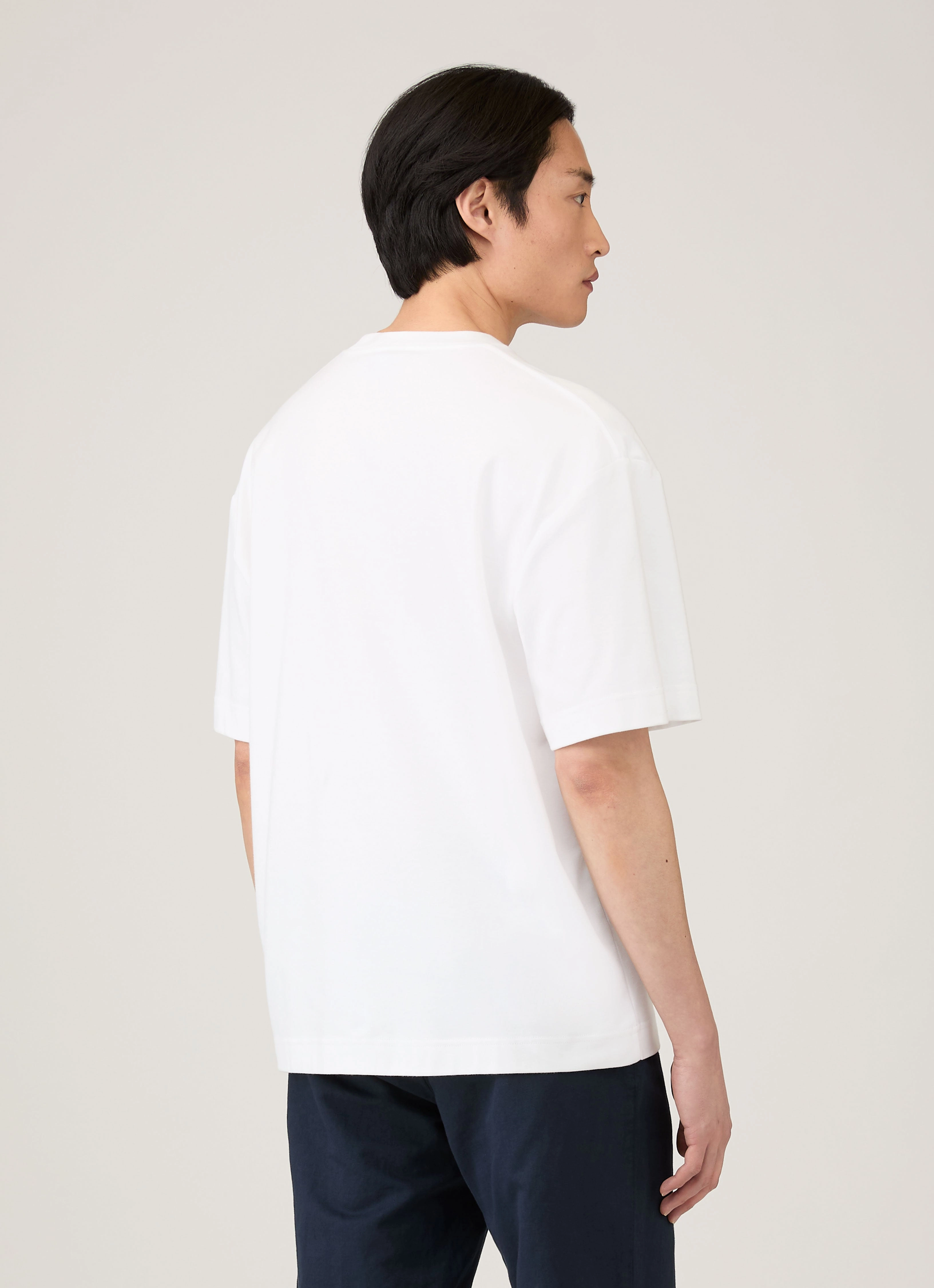 Men's Oversized Heavyweight T-shirt in White Durable Edition Street