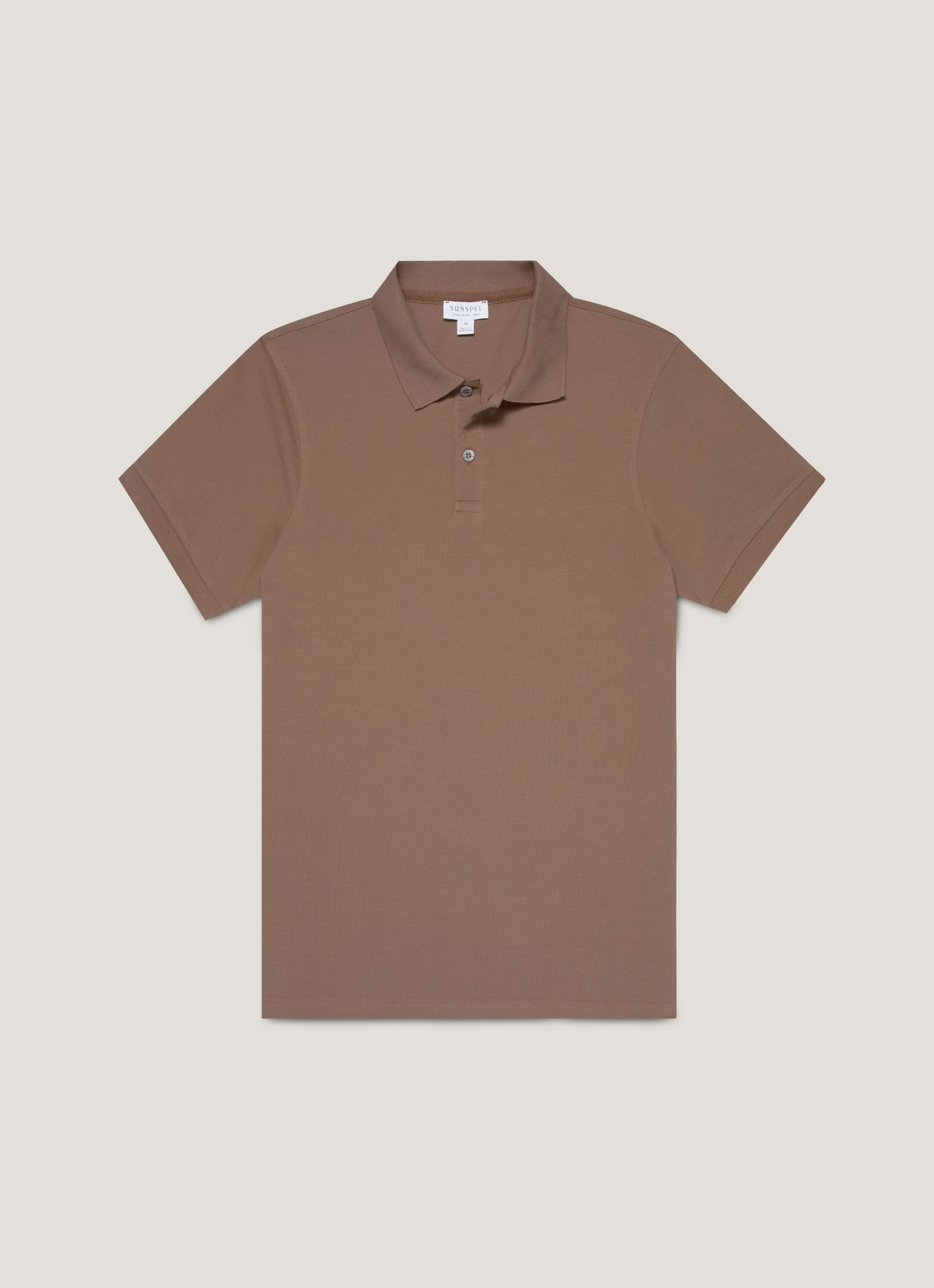 Timeless Outfit Look Men's Piqu?? Polo Shirt in Bark