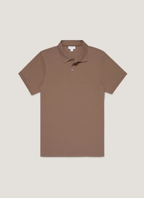 Timeless Outfit Look Men's Piqu?? Polo Shirt in Bark