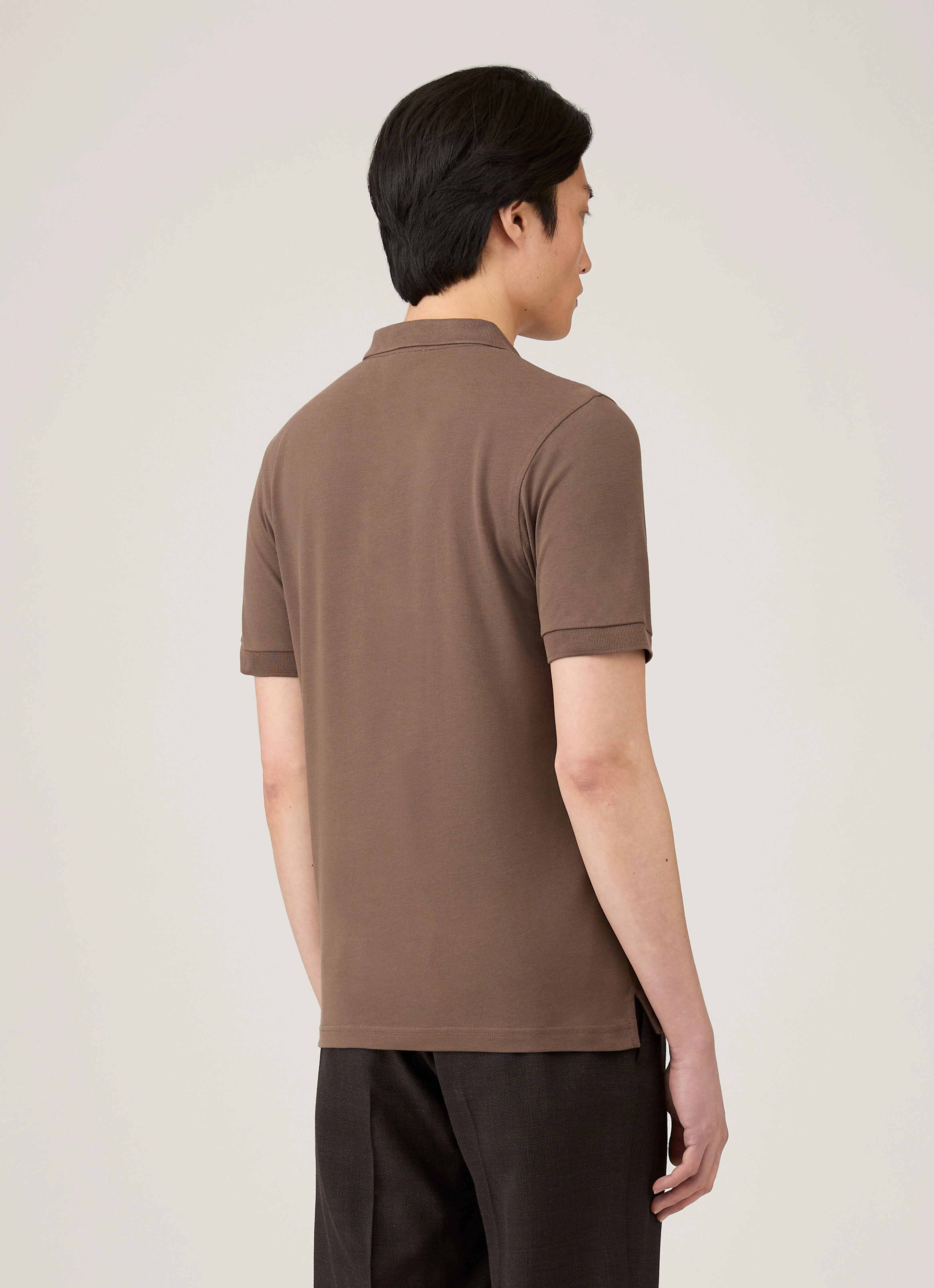 Men's Piqu?? Polo Shirt in Bark Original Apparel Travel
