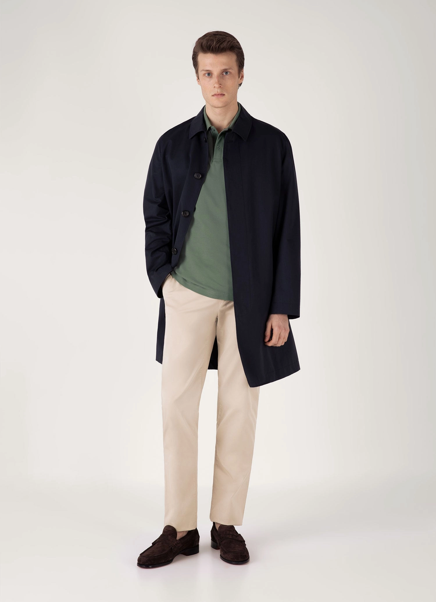 Men's Piqu?? Polo Shirt in Dusk Green Stylish Wear Gym