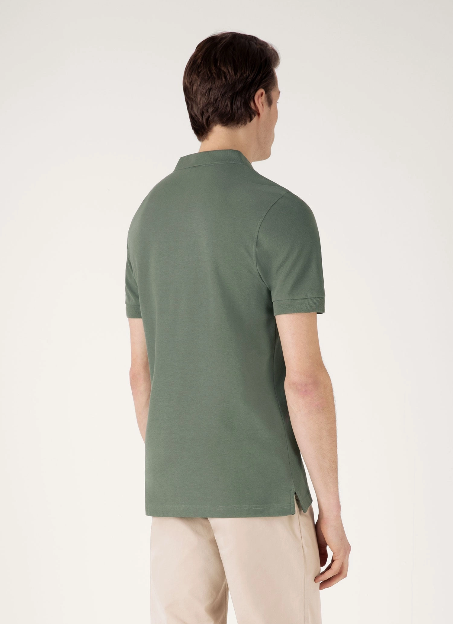 Men's Piqu?? Polo Shirt in Dusk Green Stylish Wear Gym