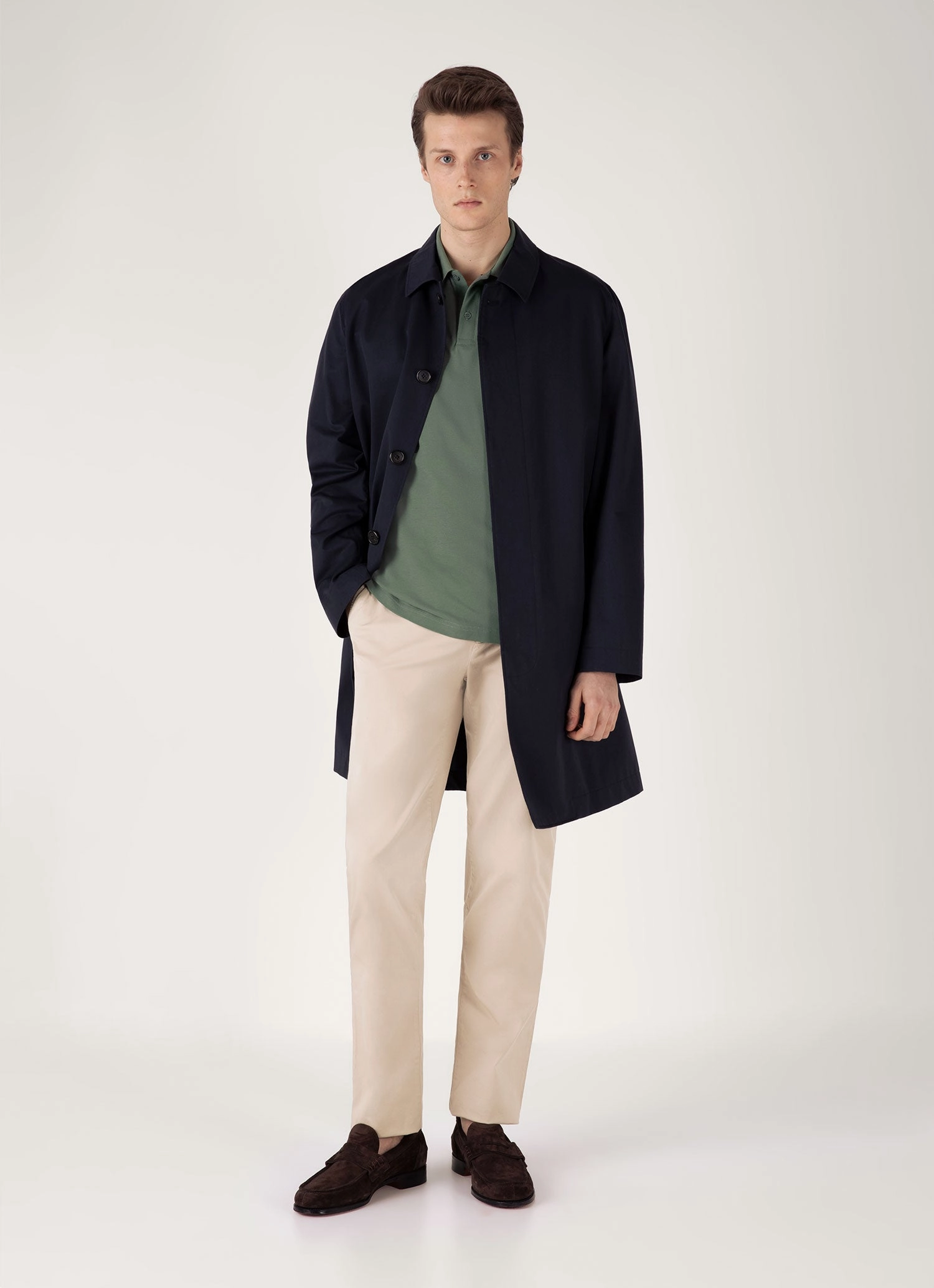 Men's Piqu?? Polo Shirt in Dusk Green Stylish Wear Gym