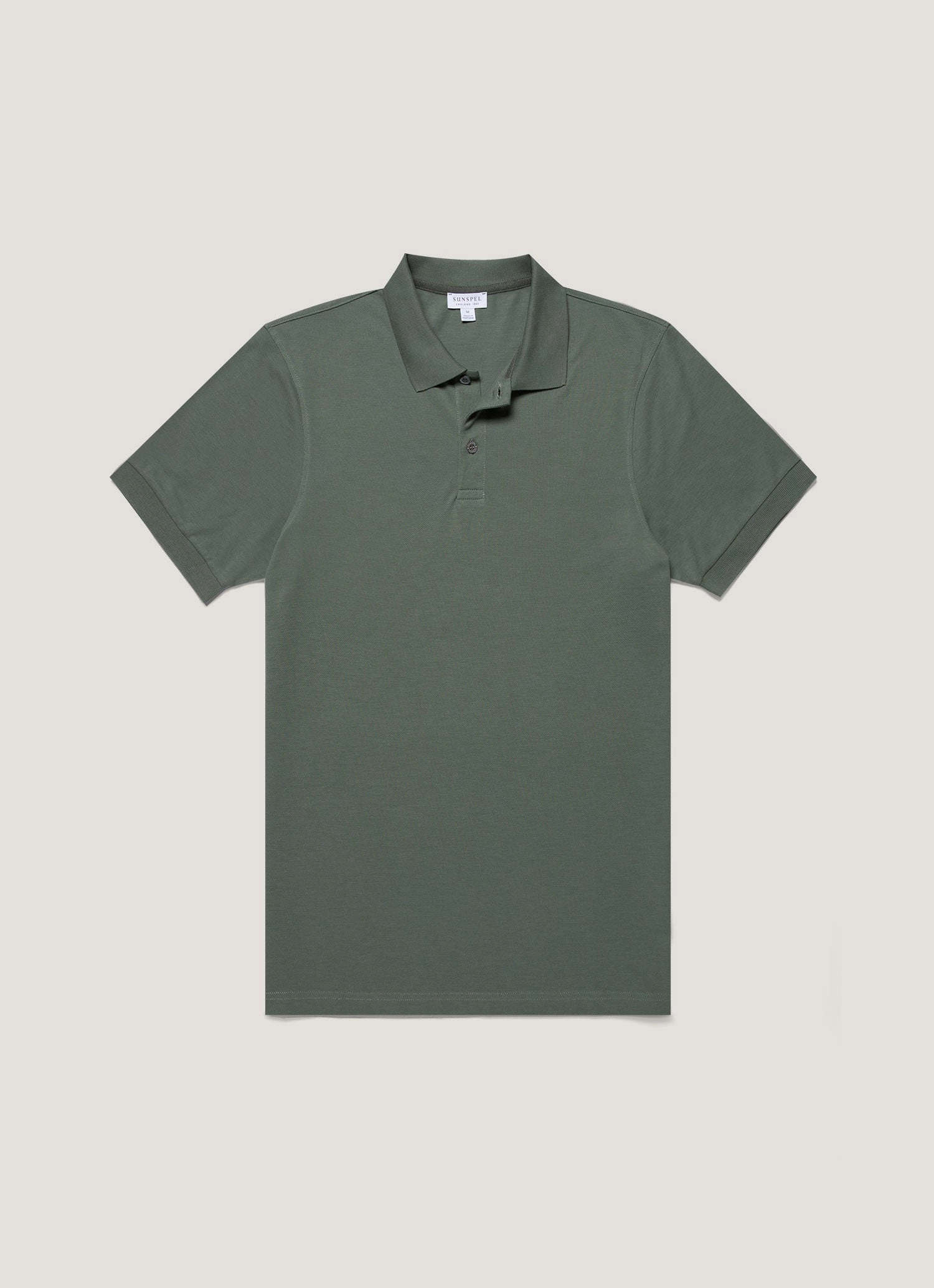 Men's Piqu?? Polo Shirt in Dusk Green Timeless Ready Look Timeless Outfit Look