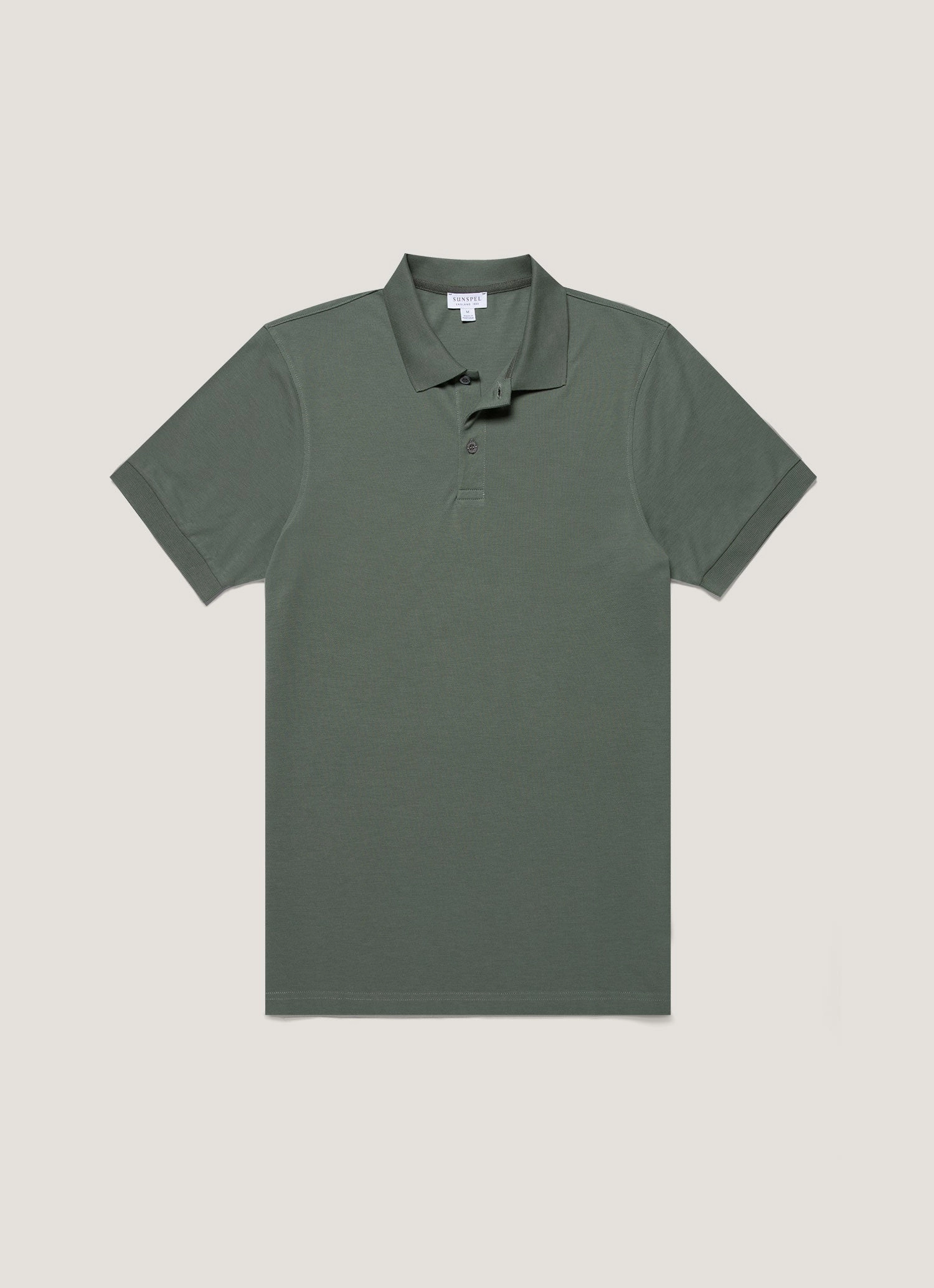 Sleek Wave Men's Piqu?? Polo Shirt in Dusk Green