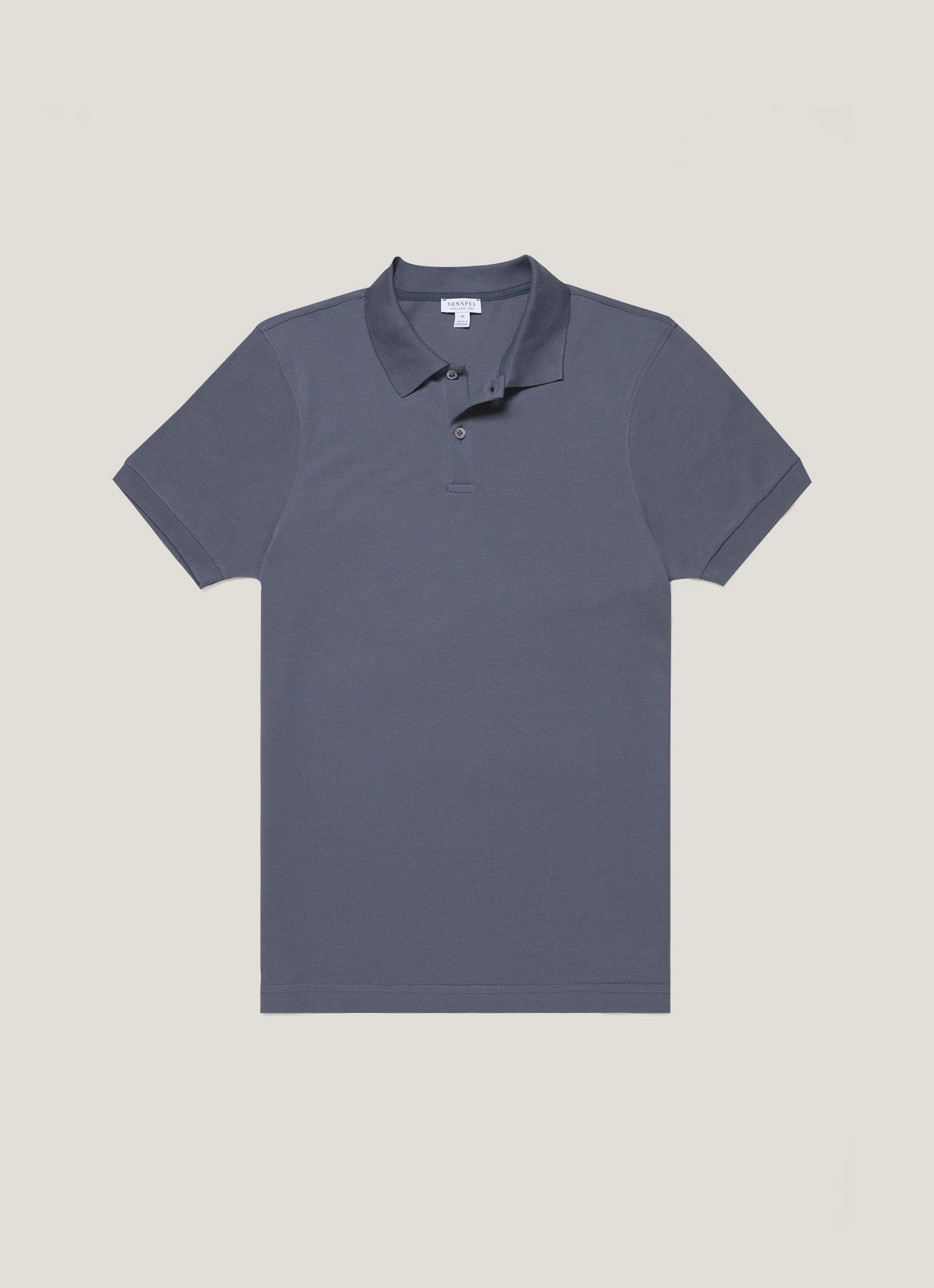 Outdoor Path Travel Wave Men's Piqu?? Polo Shirt in Slate Blue