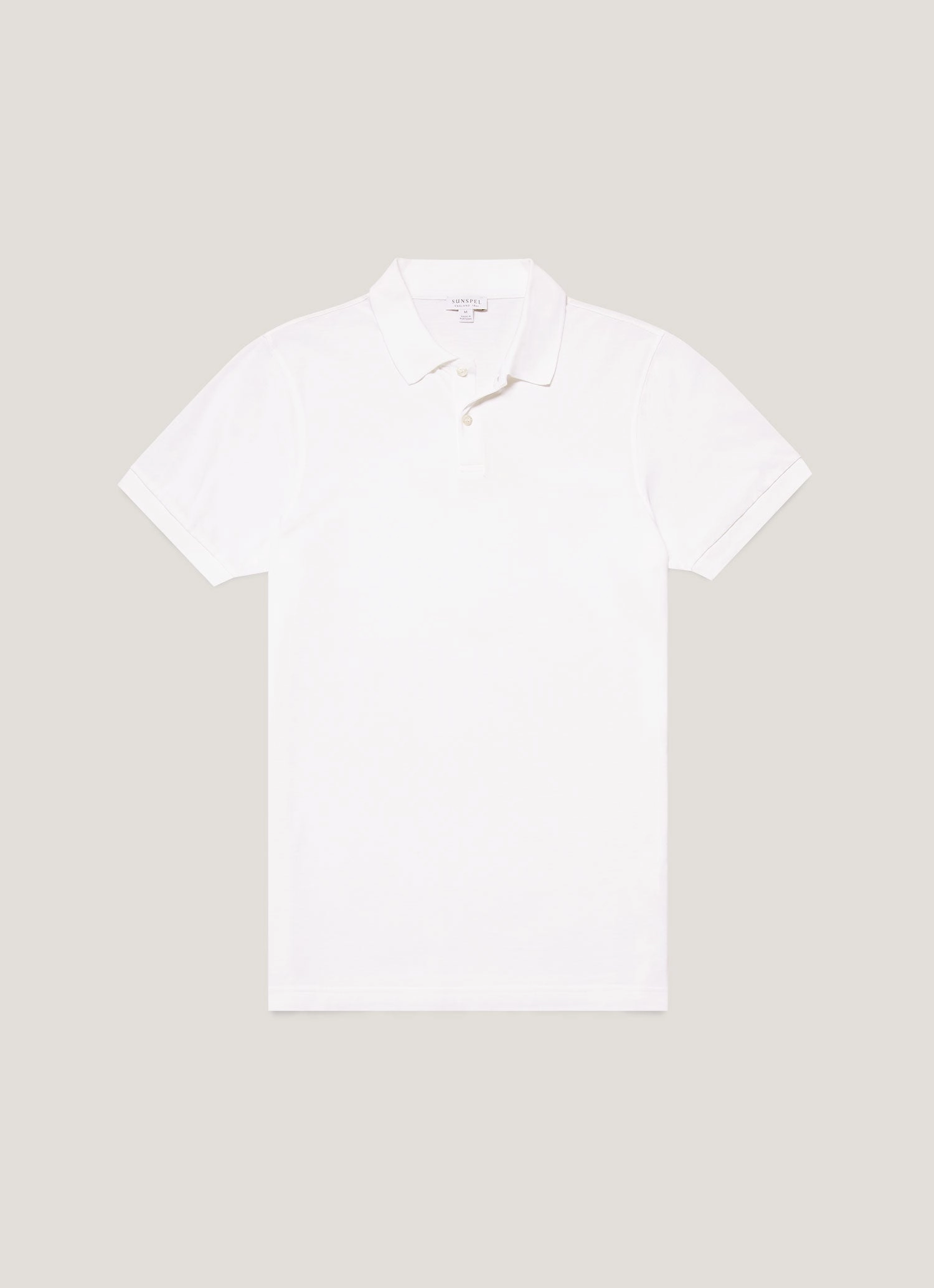 Effortless and chic piece Men's Piqu?? Polo Shirt in White