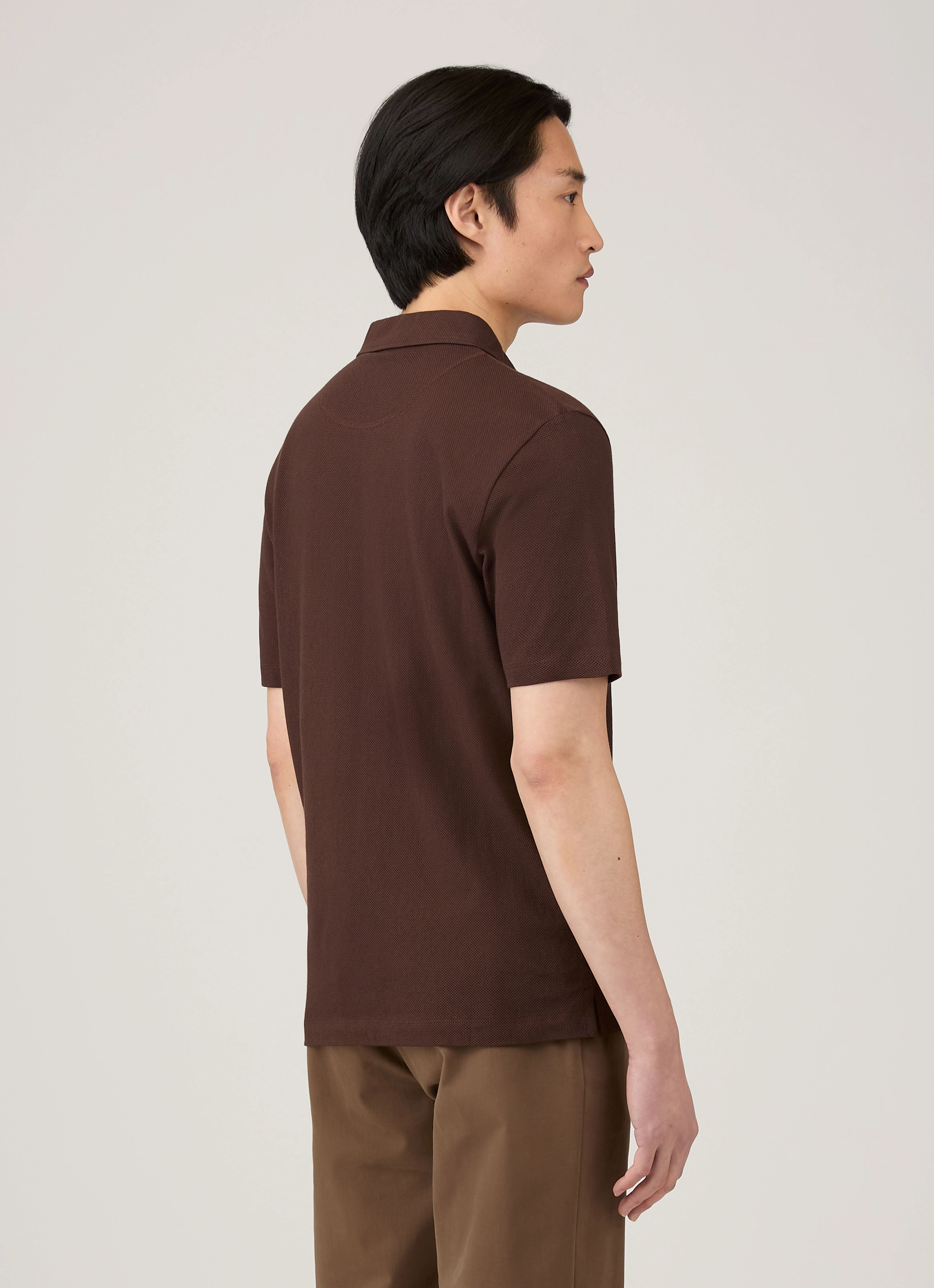 Men's Regular Fit Riviera Polo Shirt in Bakelite Stylish Apparel Lounge