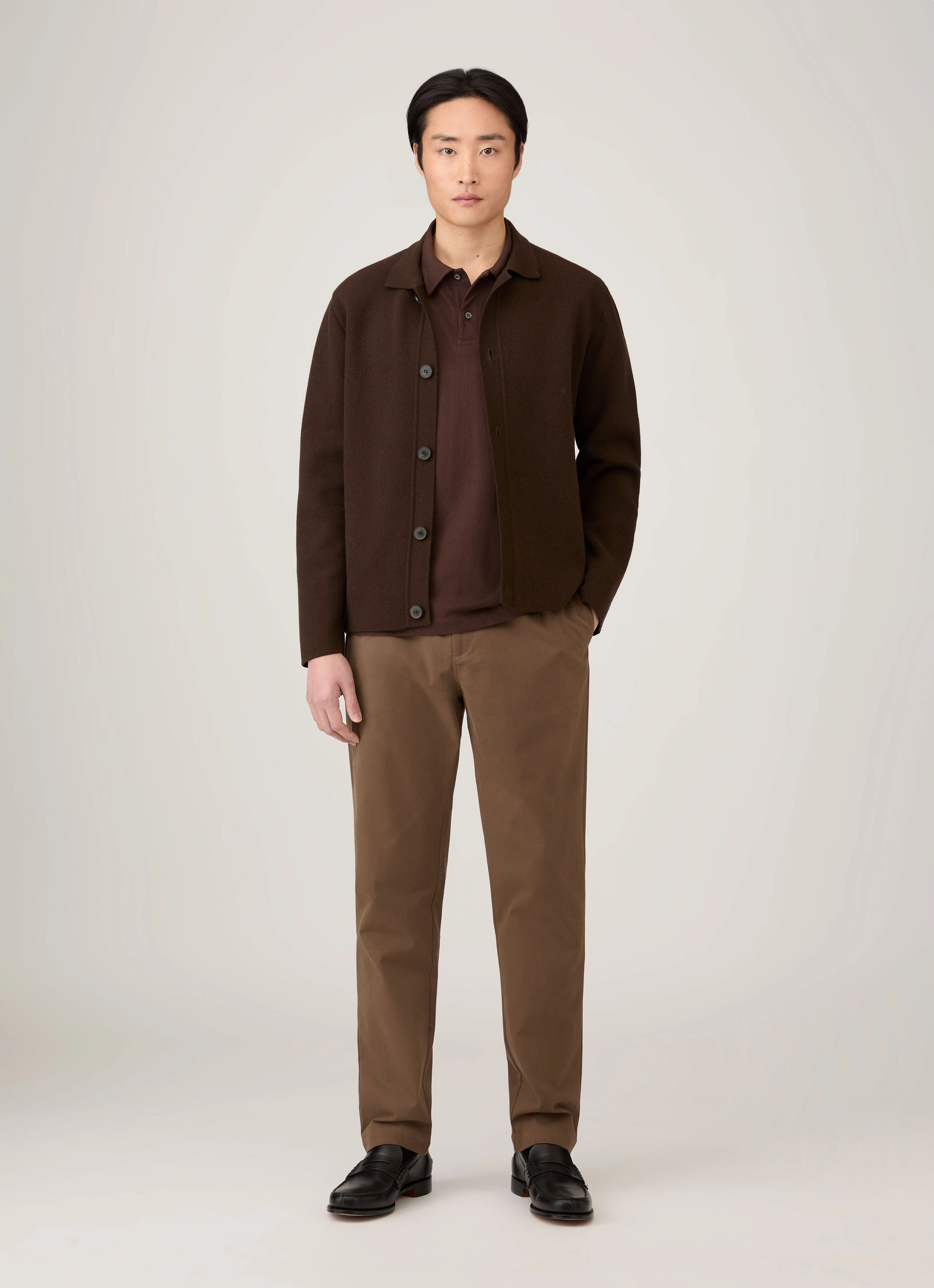 Men's Regular Fit Riviera Polo Shirt in Bakelite Stylish Apparel Lounge