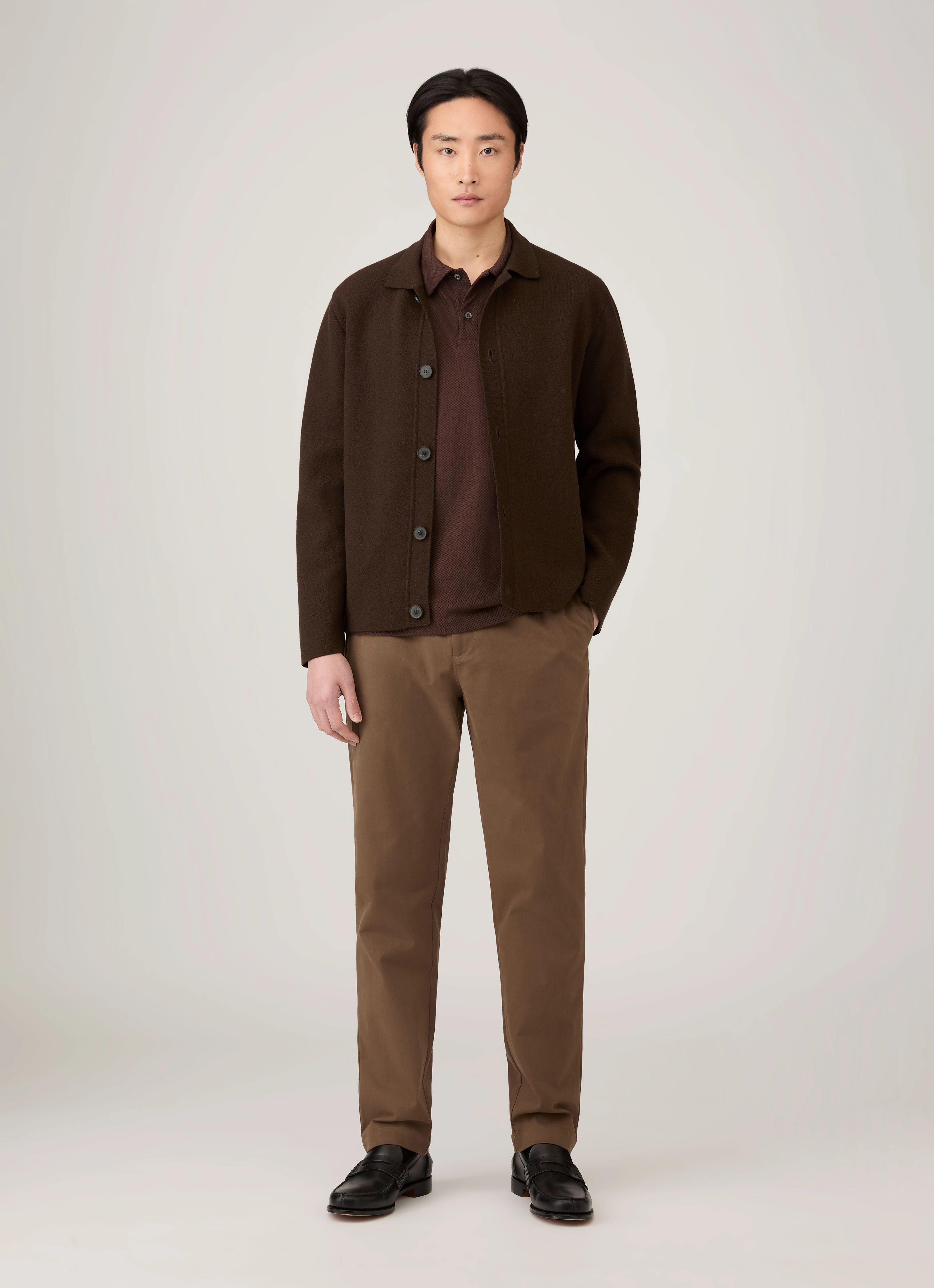 Men's Regular Fit Riviera Polo Shirt in Bakelite Stylish Apparel Lounge