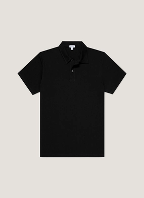 Men's Regular Fit Riviera Polo Shirt in Black Urban Spirit Classic Style
