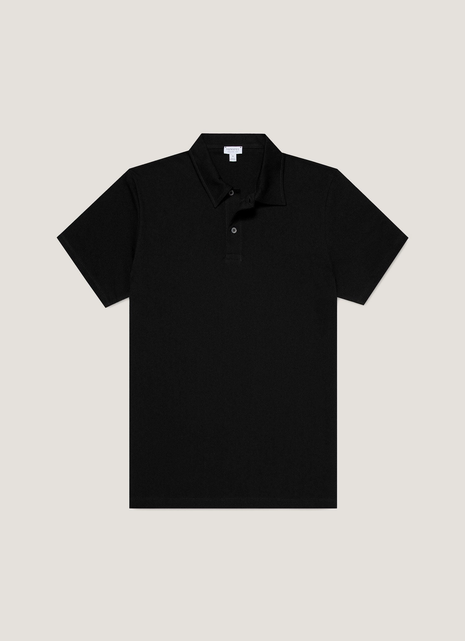 Men's Regular Fit Riviera Polo Shirt in Black Everyday simple wear Versatile daily wear