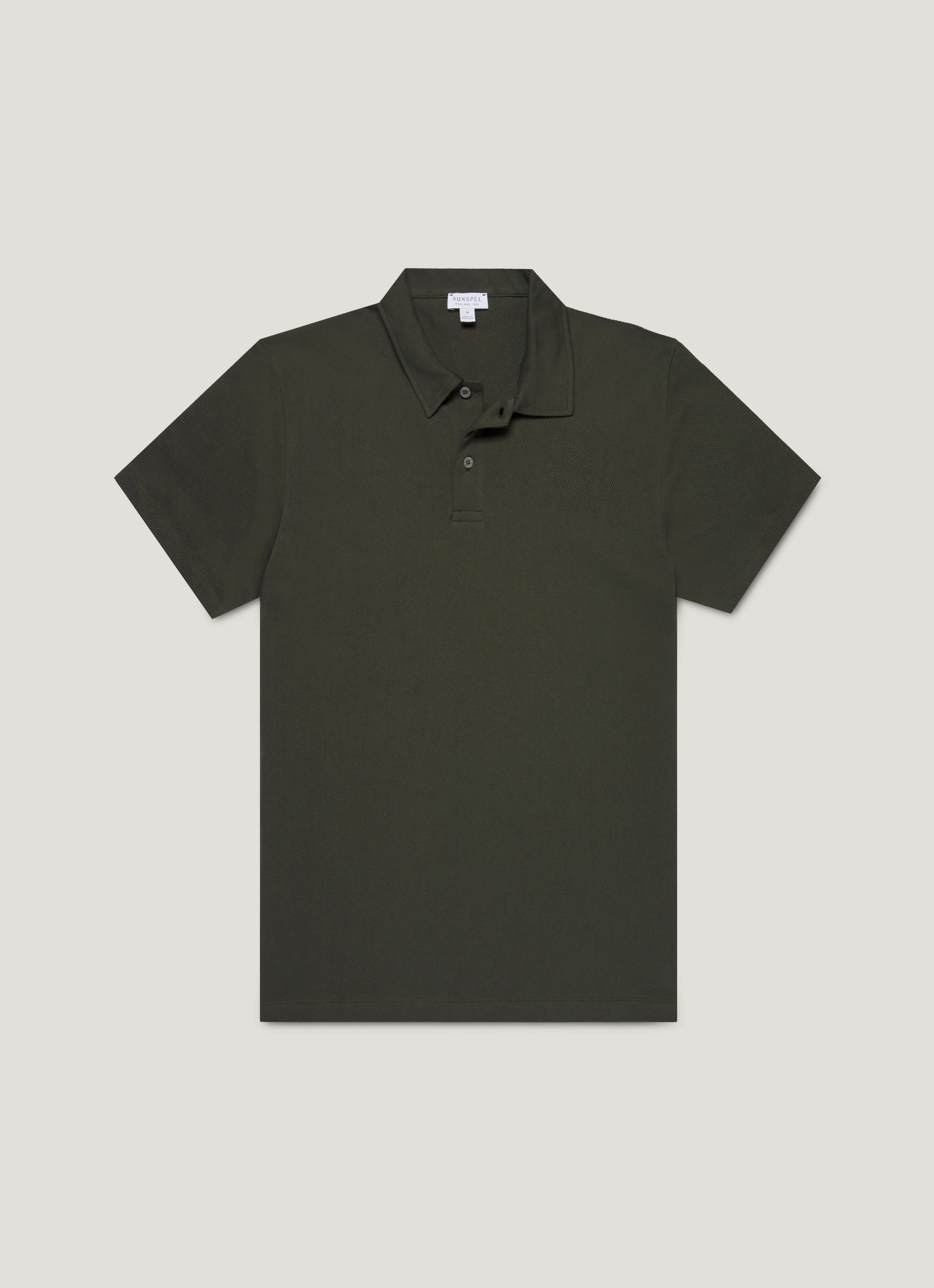 Men's Regular Fit Riviera Polo Shirt in Dark Green Work Ready Timeless Street Style