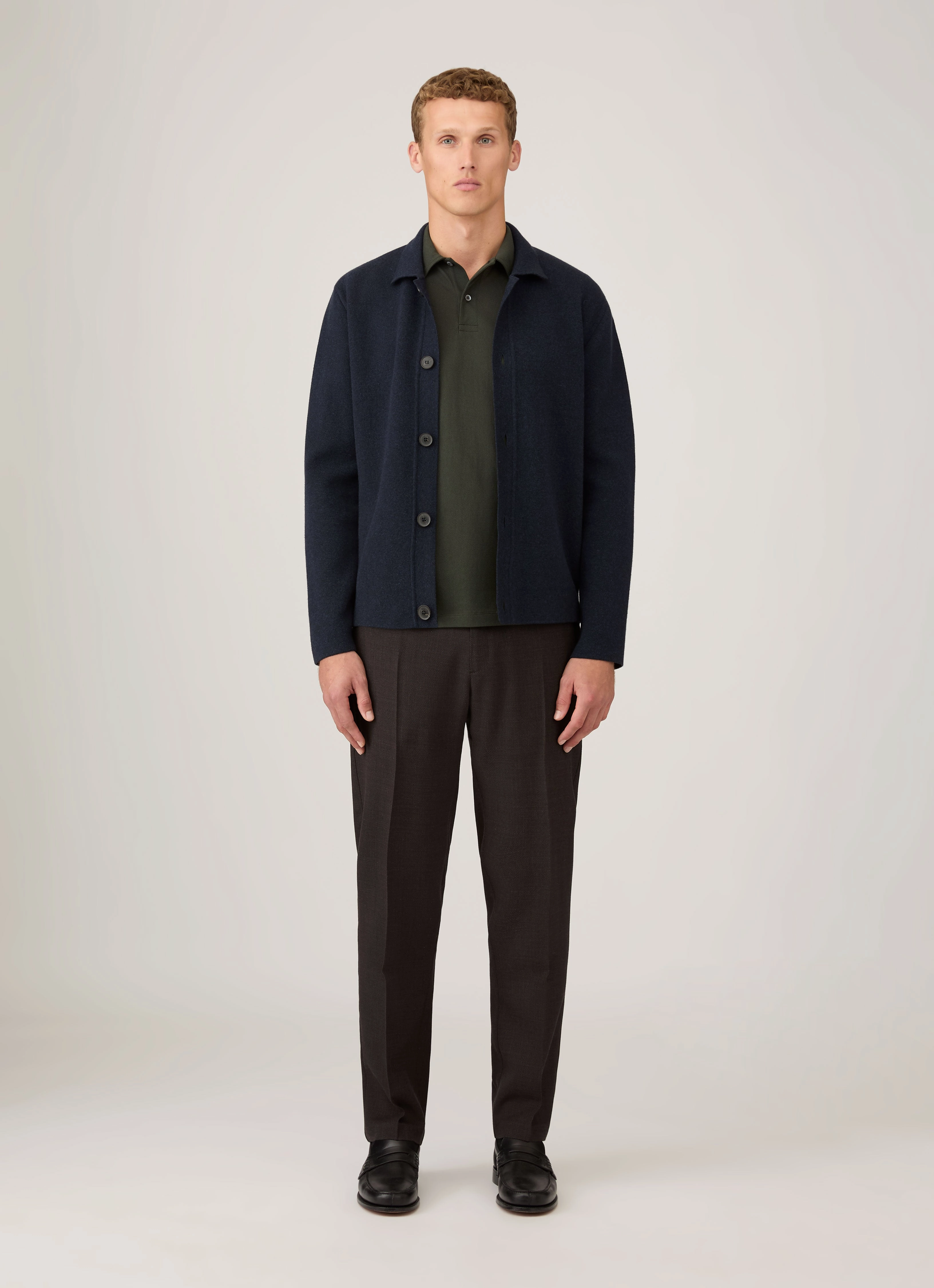 Men's Regular Fit Riviera Polo Shirt in Dark Green Sporty Form