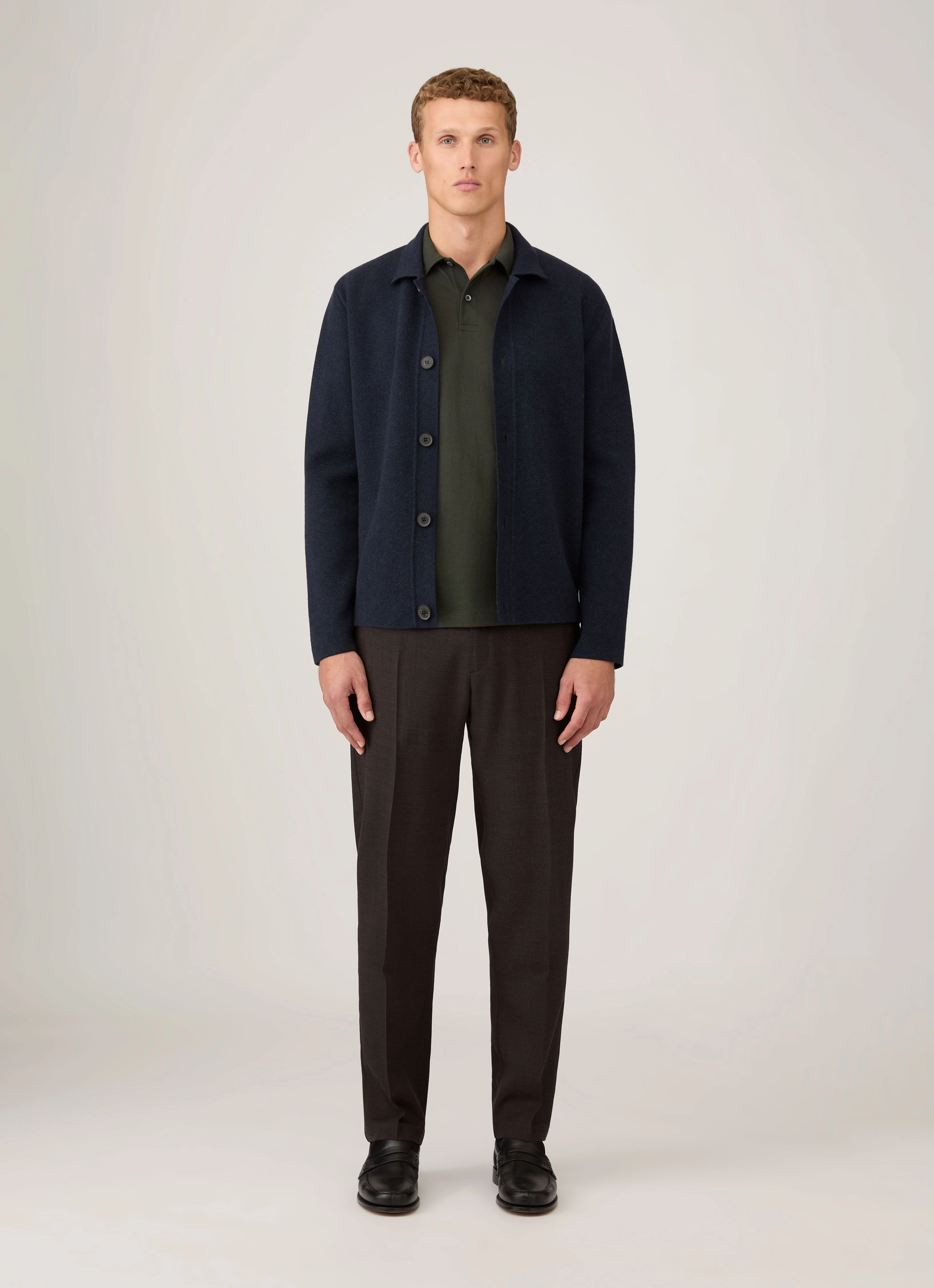 Men's Regular Fit Riviera Polo Shirt in Dark Green Sporty Form