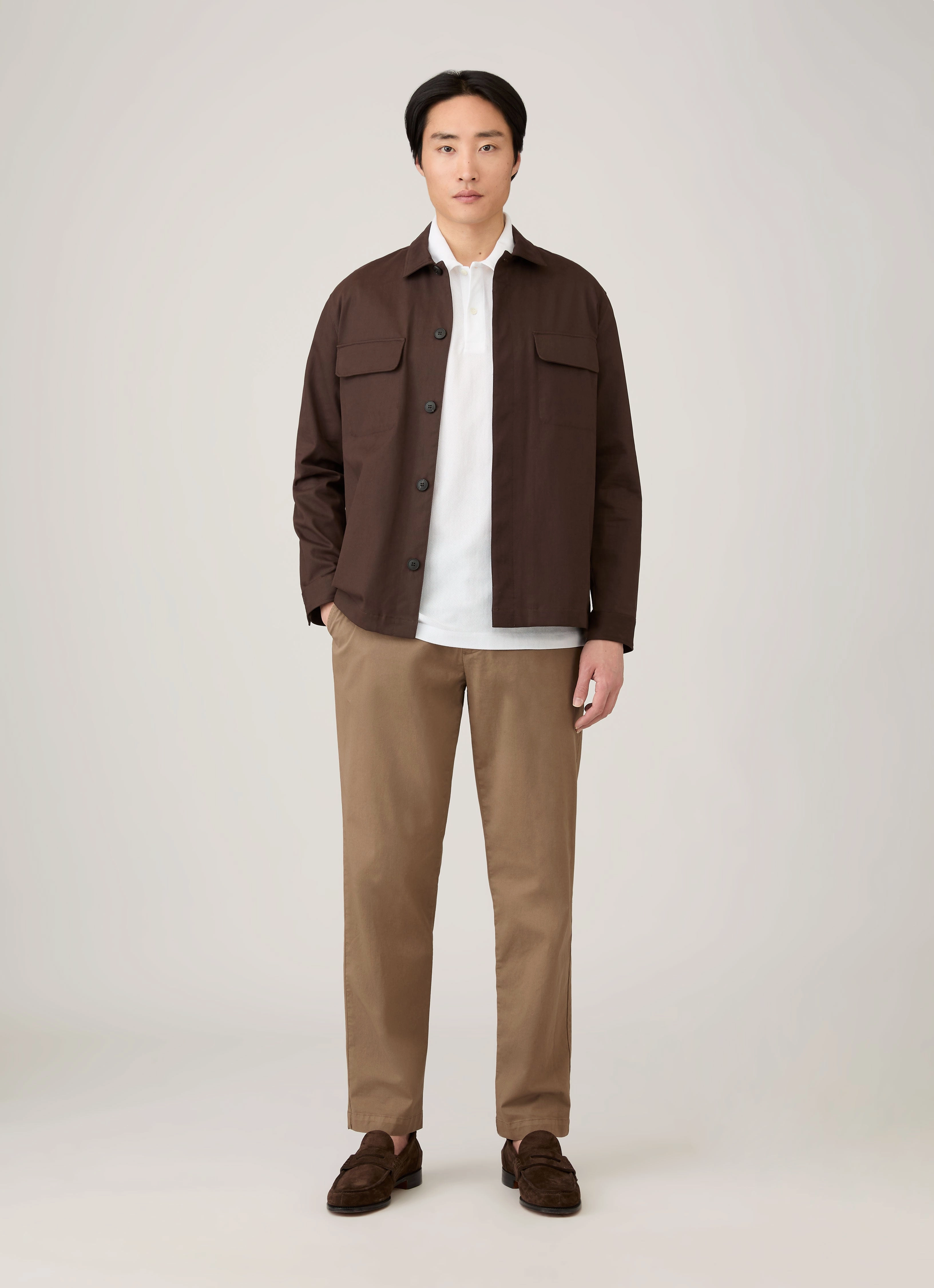 Men's Regular Fit Riviera Polo Shirt in White Essential Pick Office