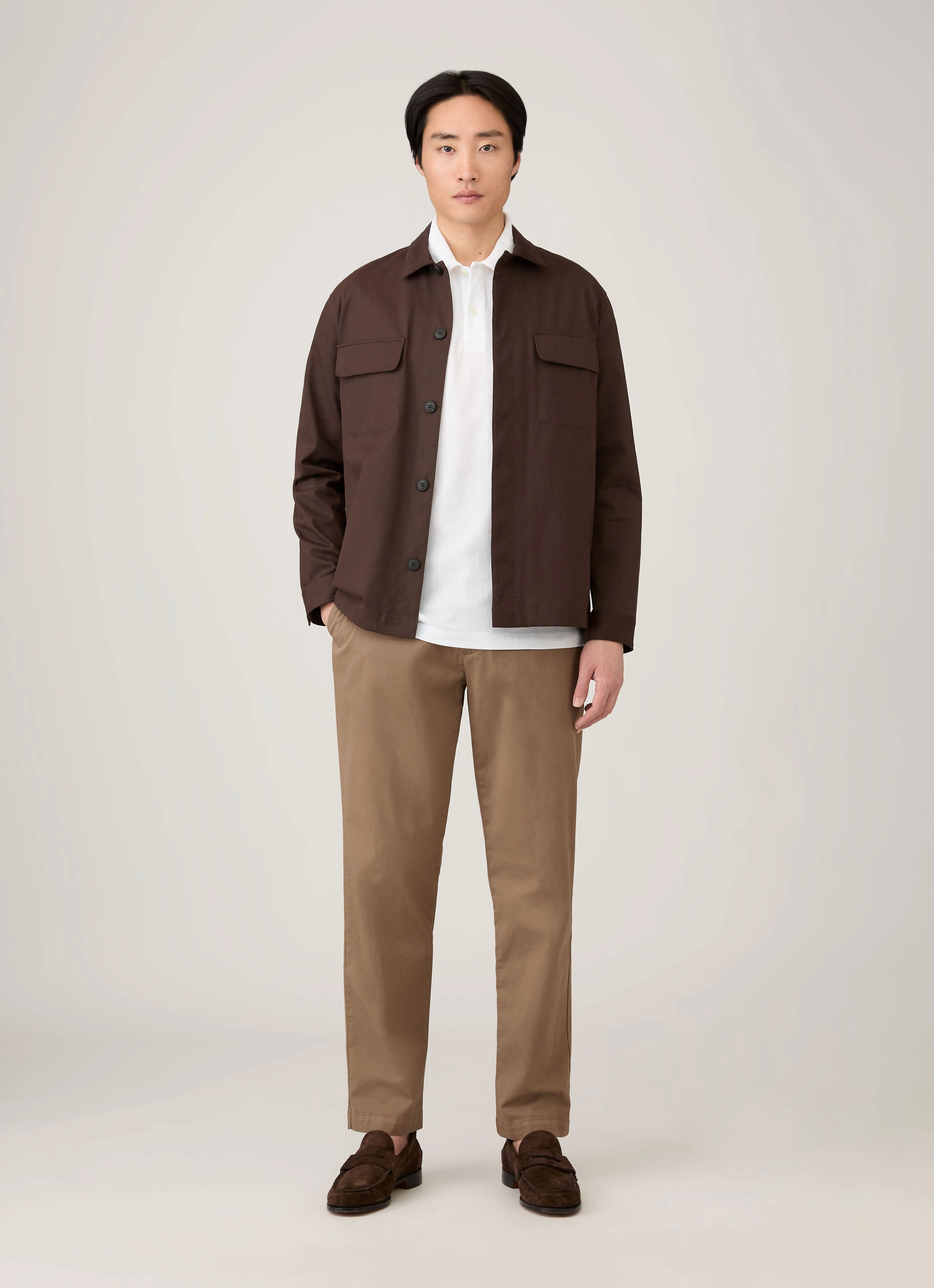 Men's Regular Fit Riviera Polo Shirt in White Essential Pick Office