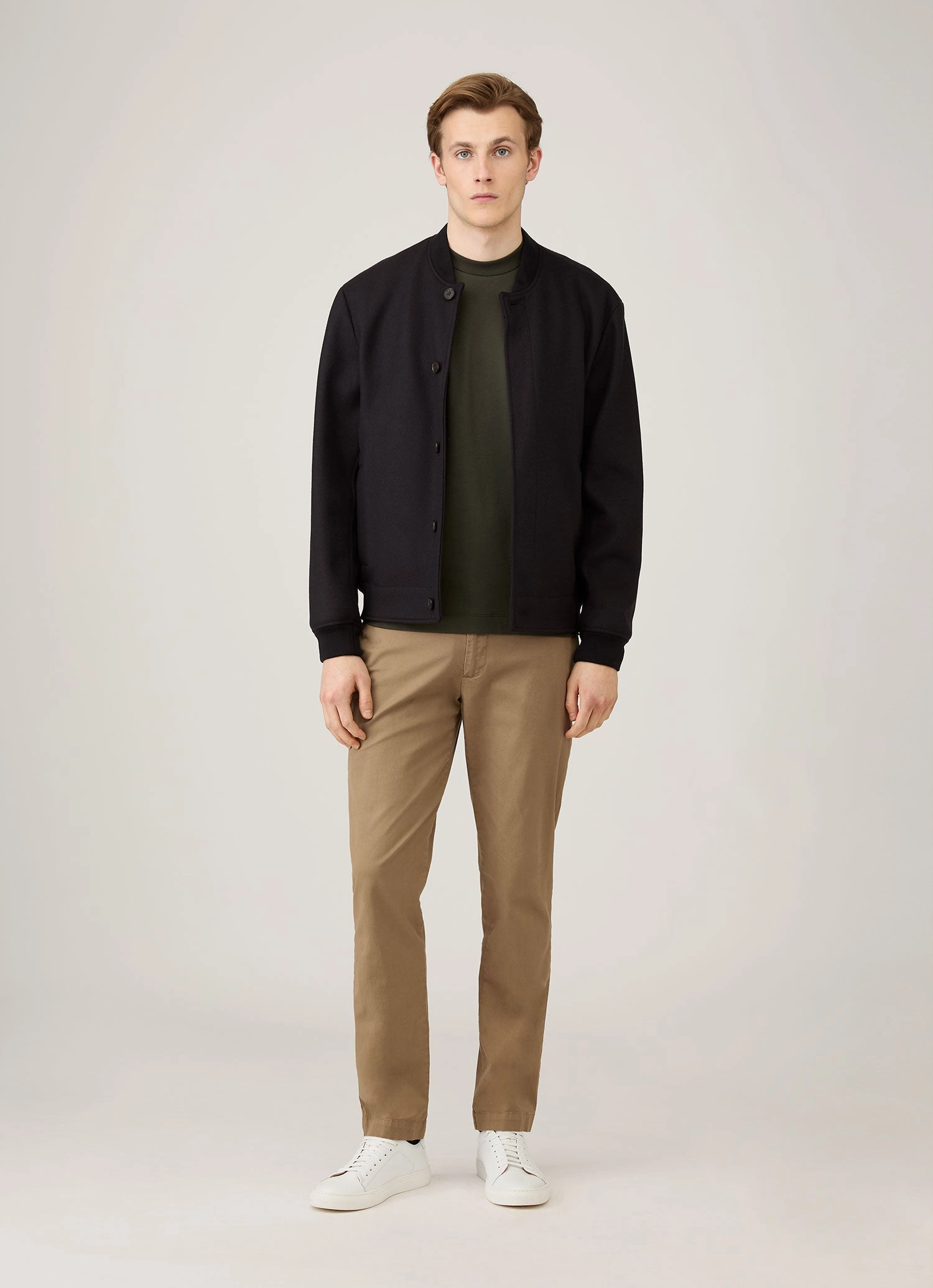 Men's Relaxed Fit Heavyweight T-shirt in Dark Green Slim Edition