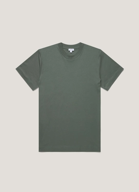 Weekend Aura Men's Relaxed Fit Heavyweight T-shirt in Dusk Green