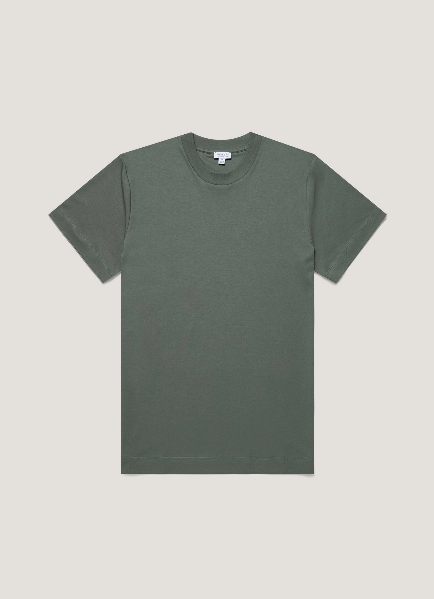 Street Ready Casual Street Style Men's Relaxed Fit Heavyweight T-shirt in Dusk Green