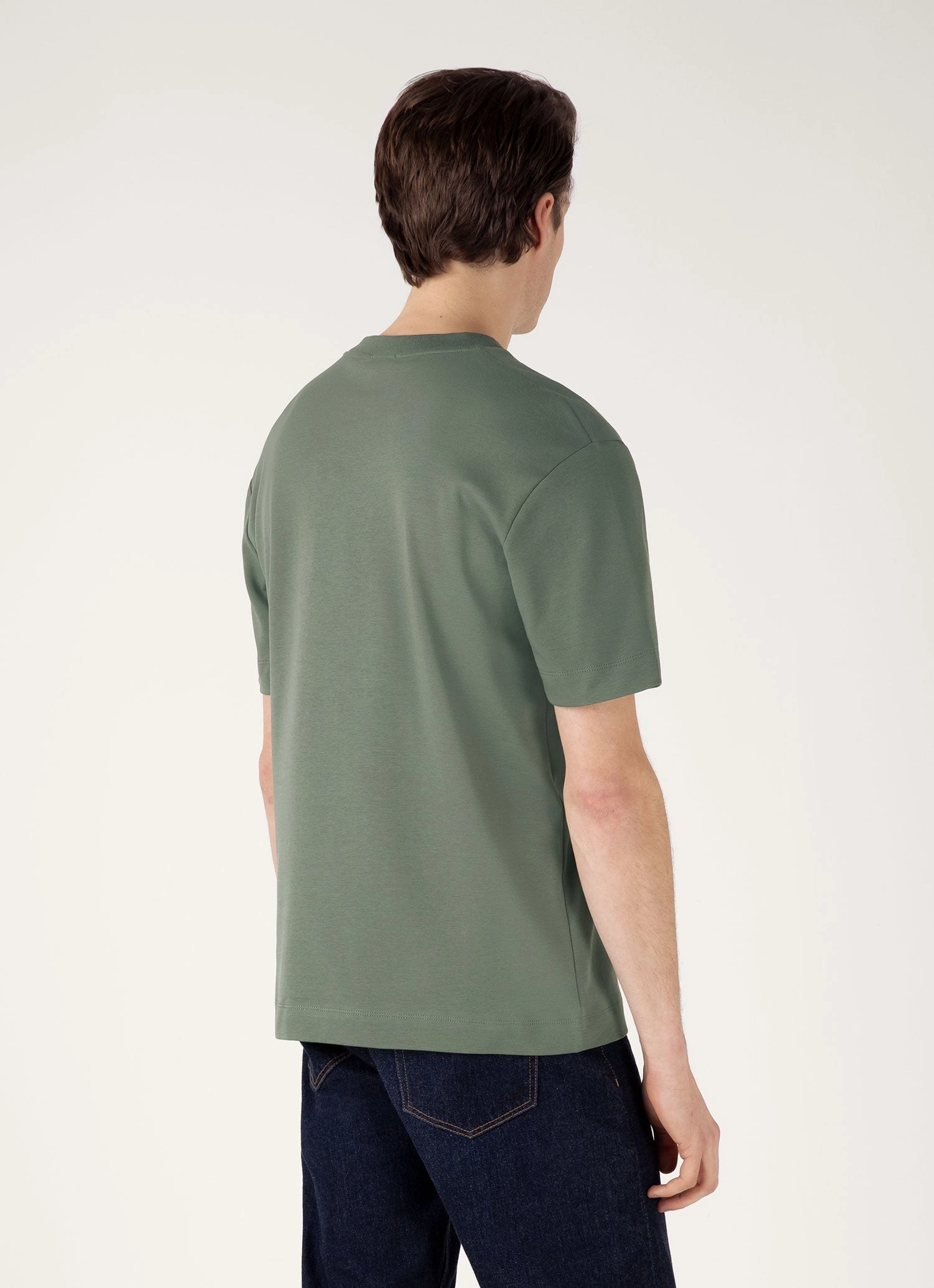Men's Relaxed Fit Heavyweight T-shirt in Dusk Green Clean Trend
