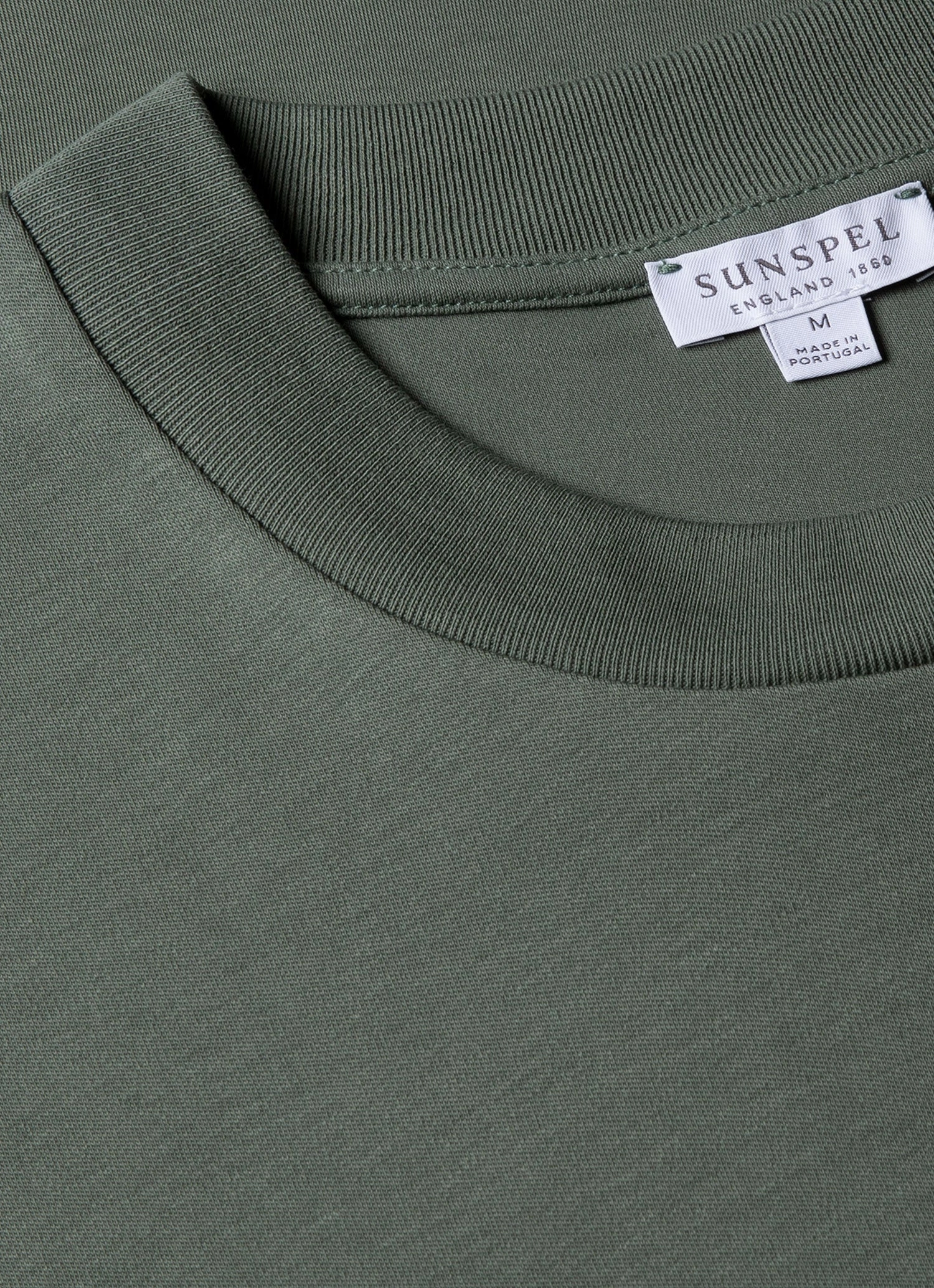 Men's Relaxed Fit Heavyweight T-shirt in Dusk Green Clean Trend