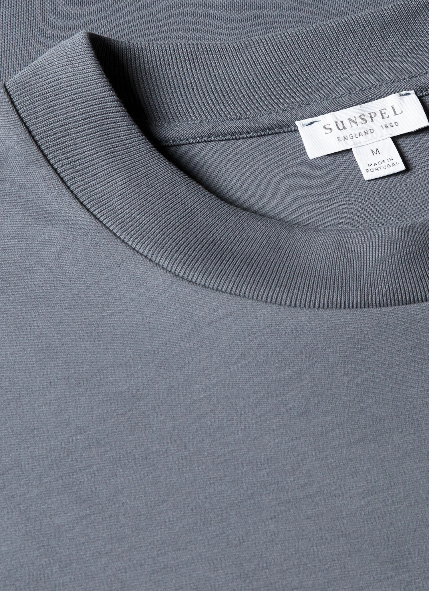 Men's Relaxed Fit Heavyweight T-shirt in Slate Blue Winter Layering