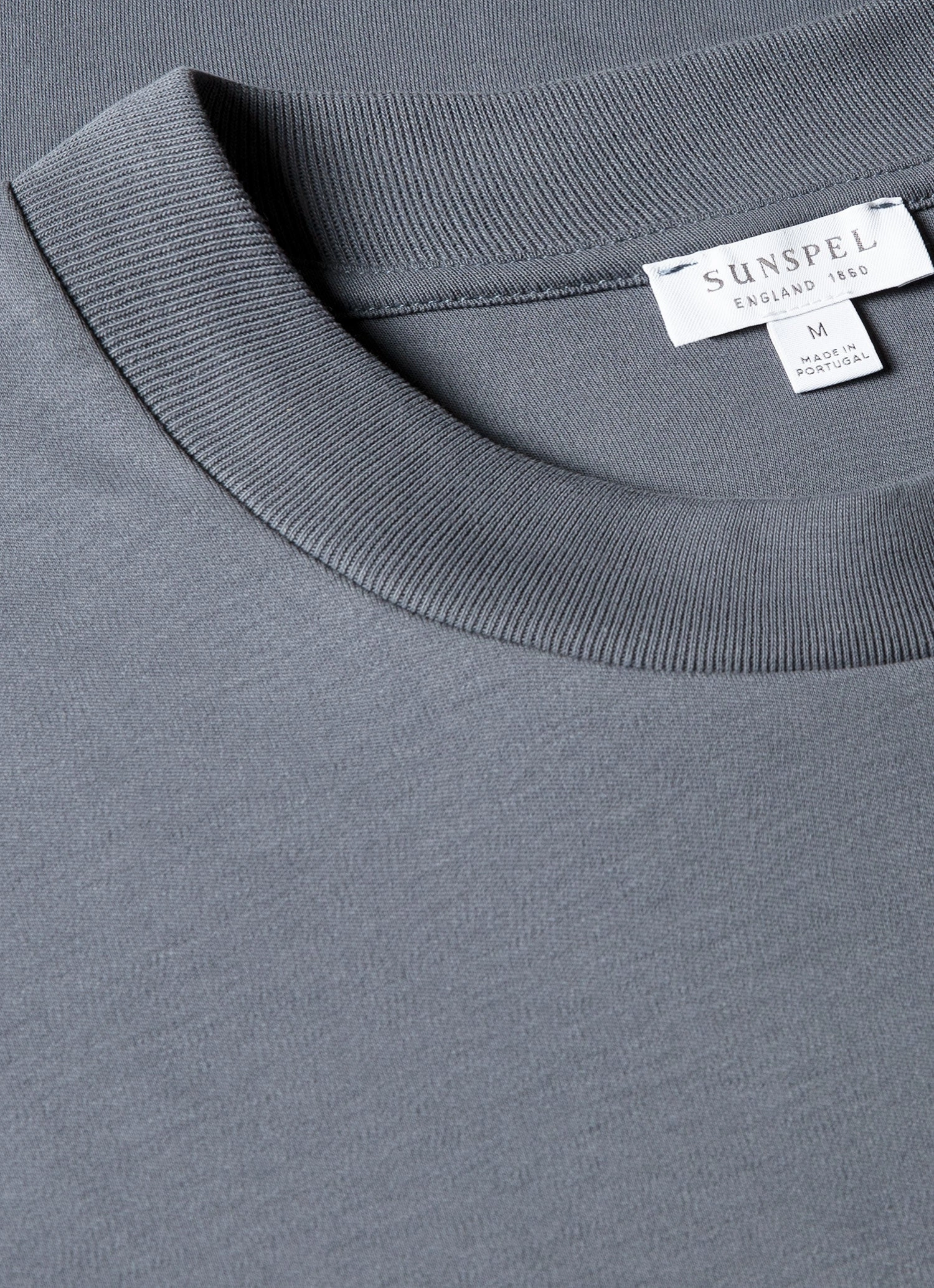 Men's Relaxed Fit Heavyweight T-shirt in Slate Blue Winter Layering