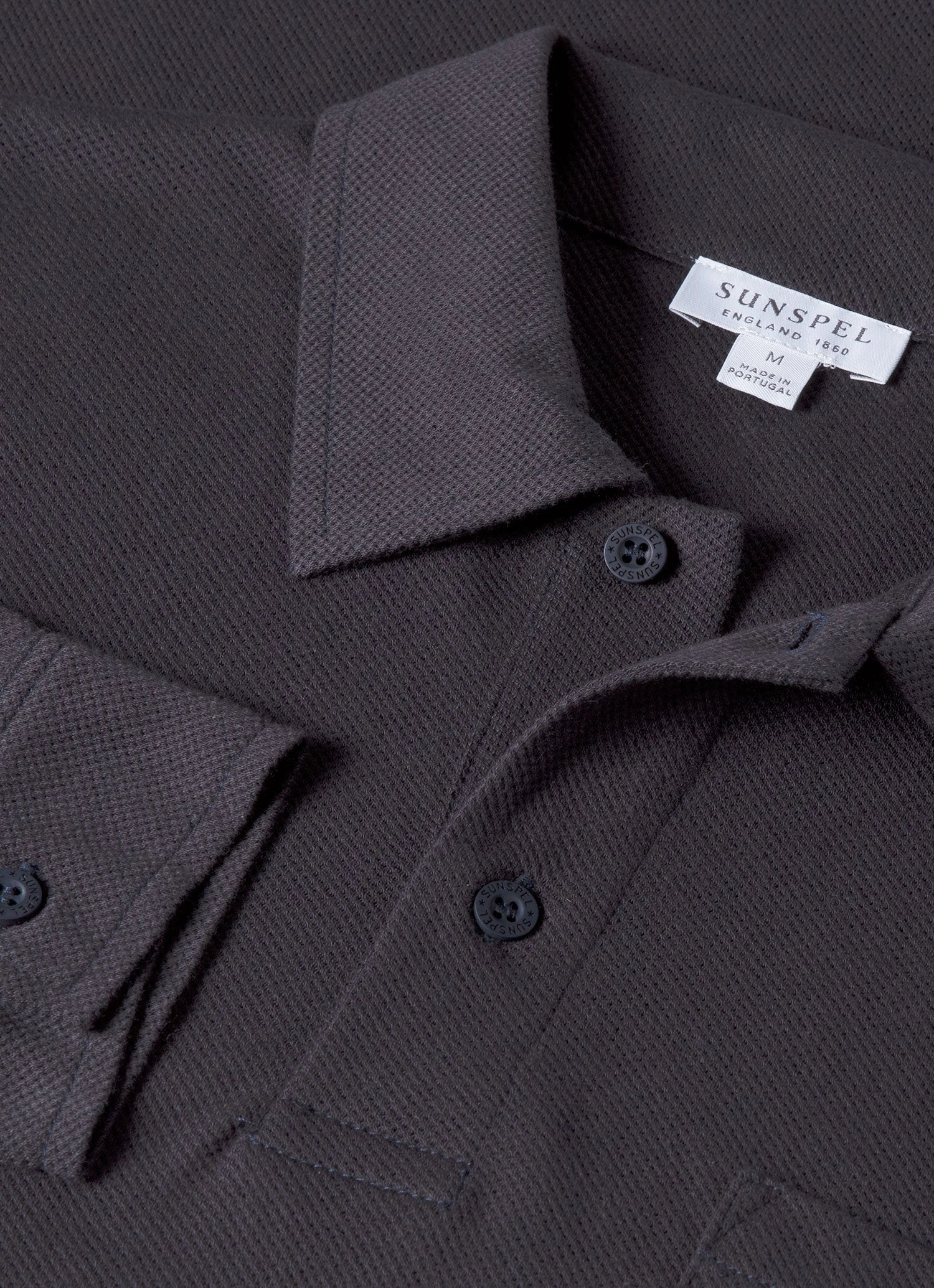 Men's Riviera Long Sleeve Polo Shirt in Navy Versatile Wear Street