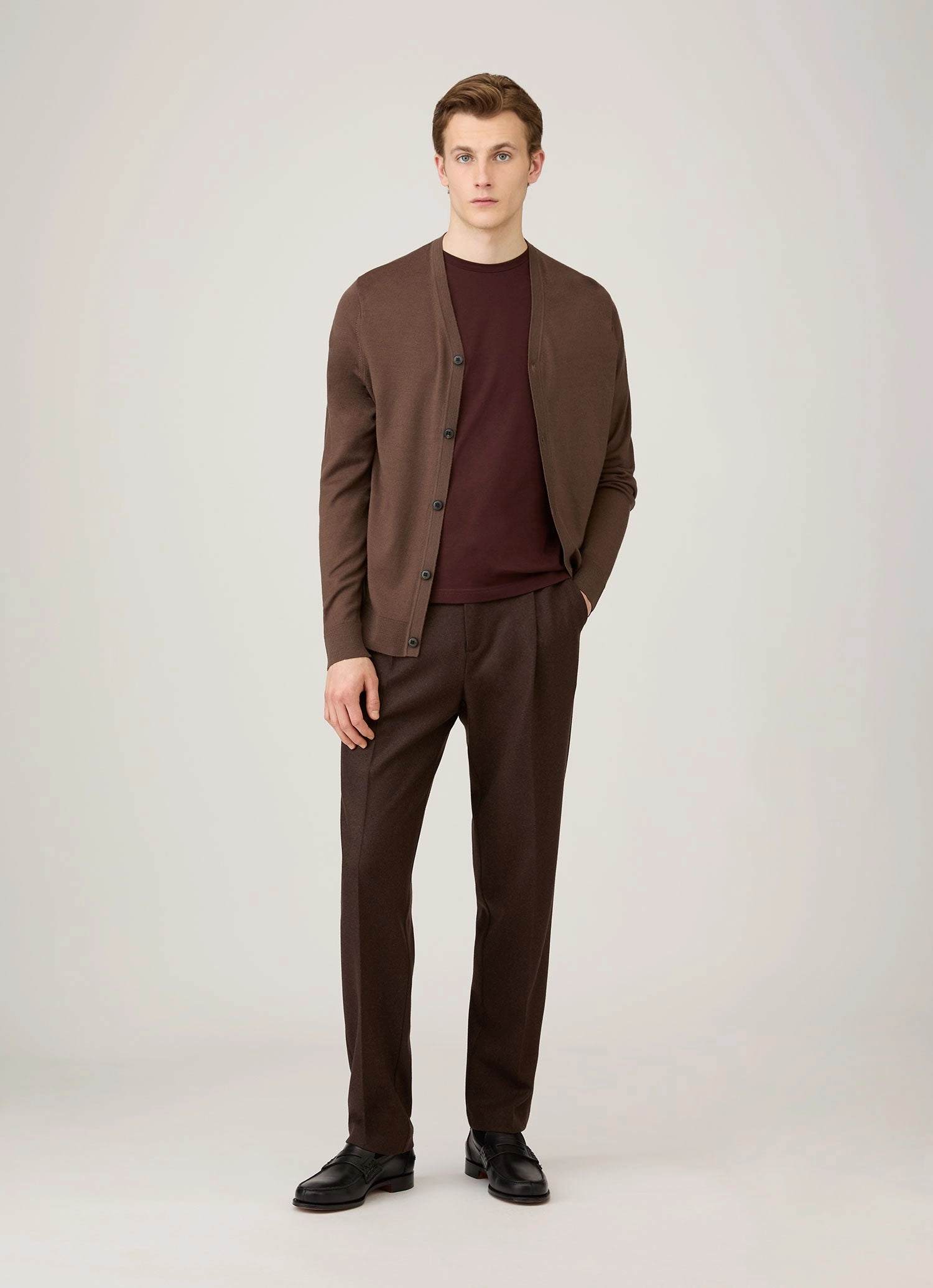 Men's Riviera Midweight T-shirt in Bakelite Global Look